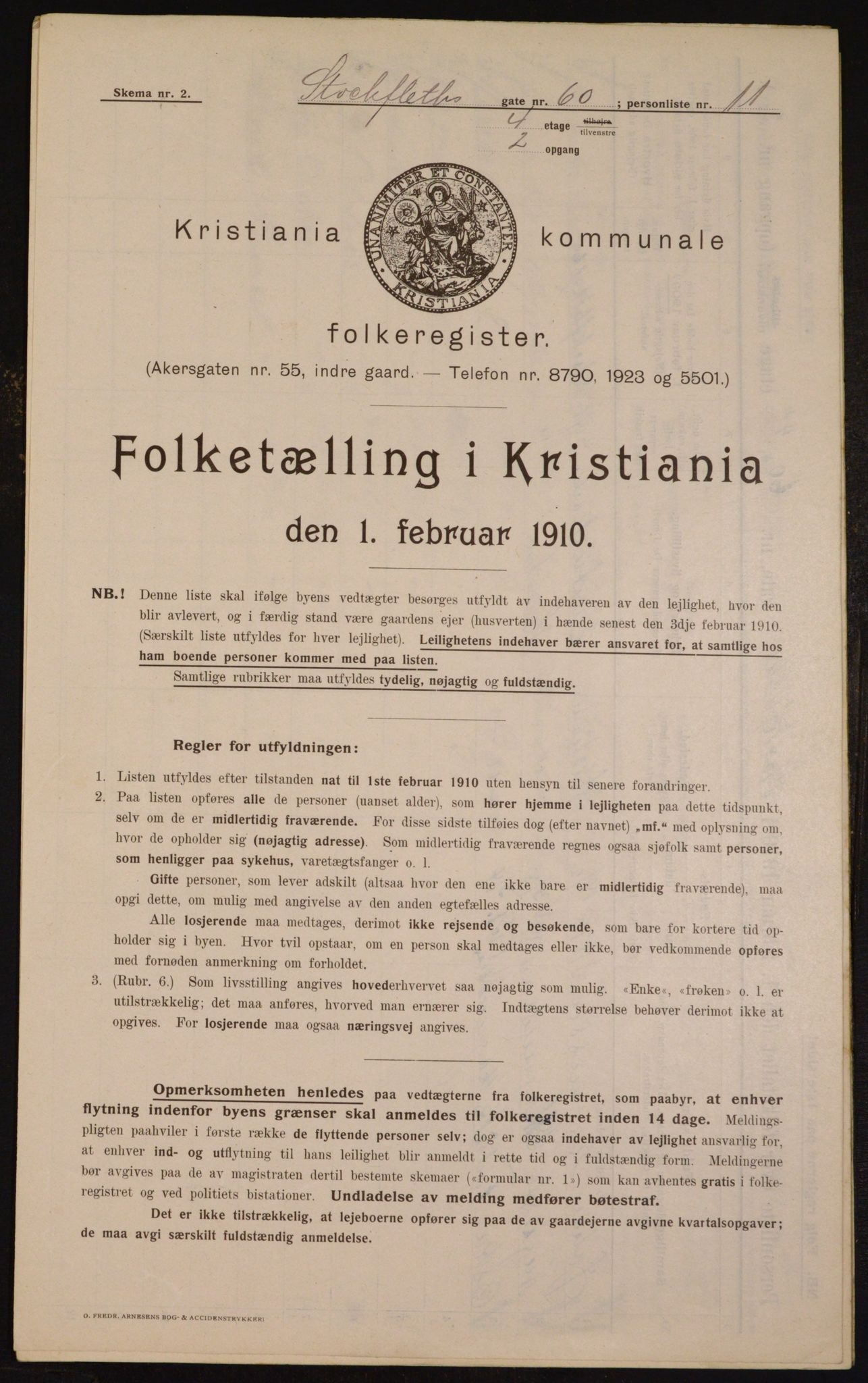 OBA, Kommunal folketelling 1.2.1910 for Kristiania, 1910, s. 97219