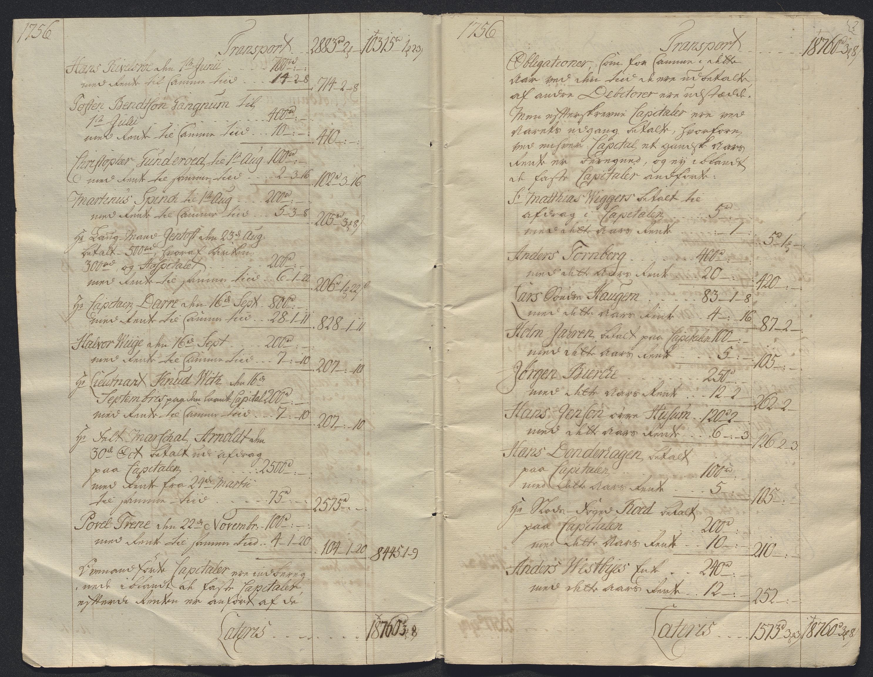 Oslo stiftsdireksjon, AV/SAO-A-11085/K/Kb/L0002/0005: Oslo Hospital / Inntekter, 1751-1760, s. 13