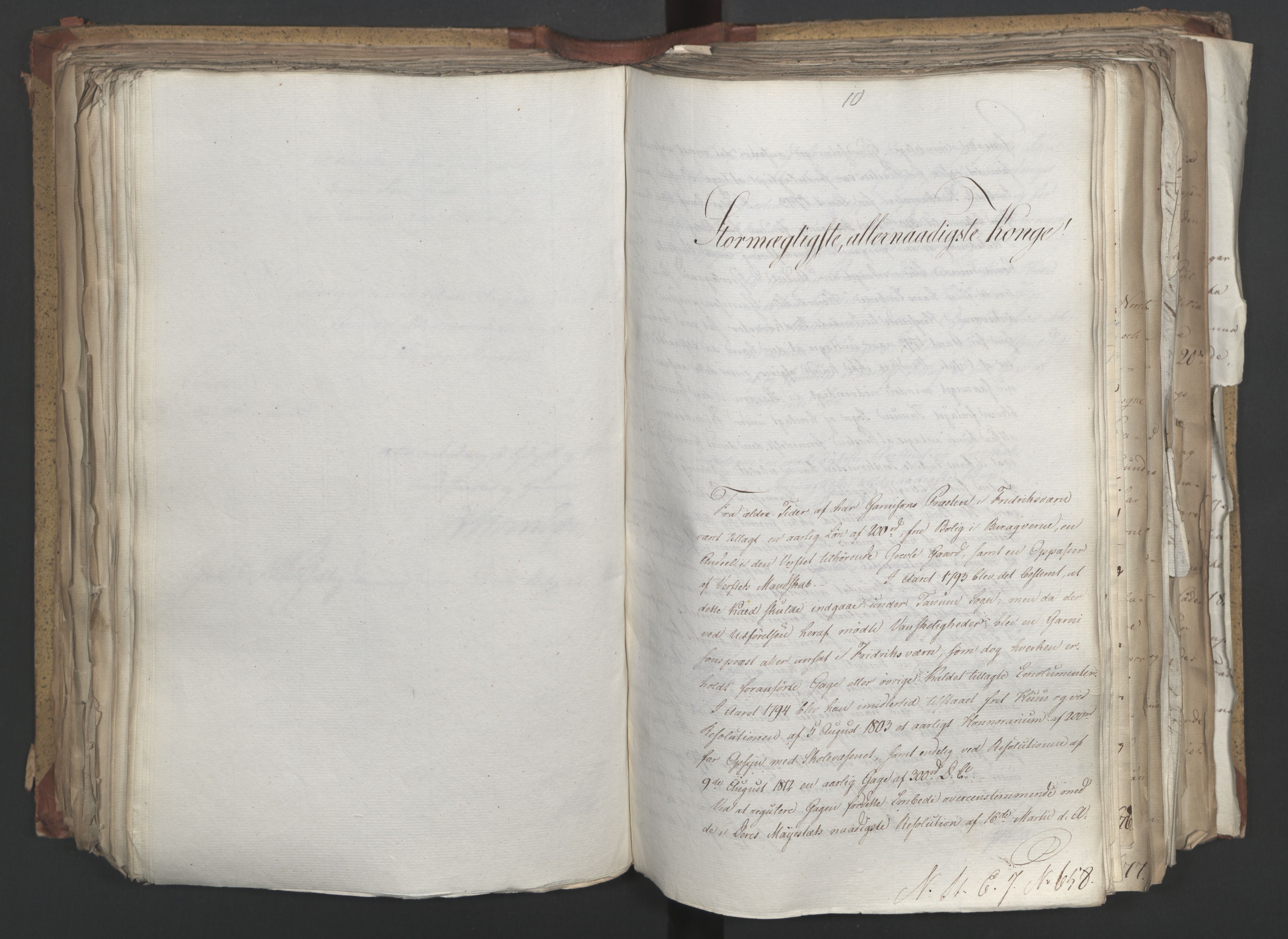 Statsrådsavdelingen i Stockholm, AV/RA-S-1003/D/Da/L0003: Regjeringsinnstillinger nr. 519-787, 1815, s. 285