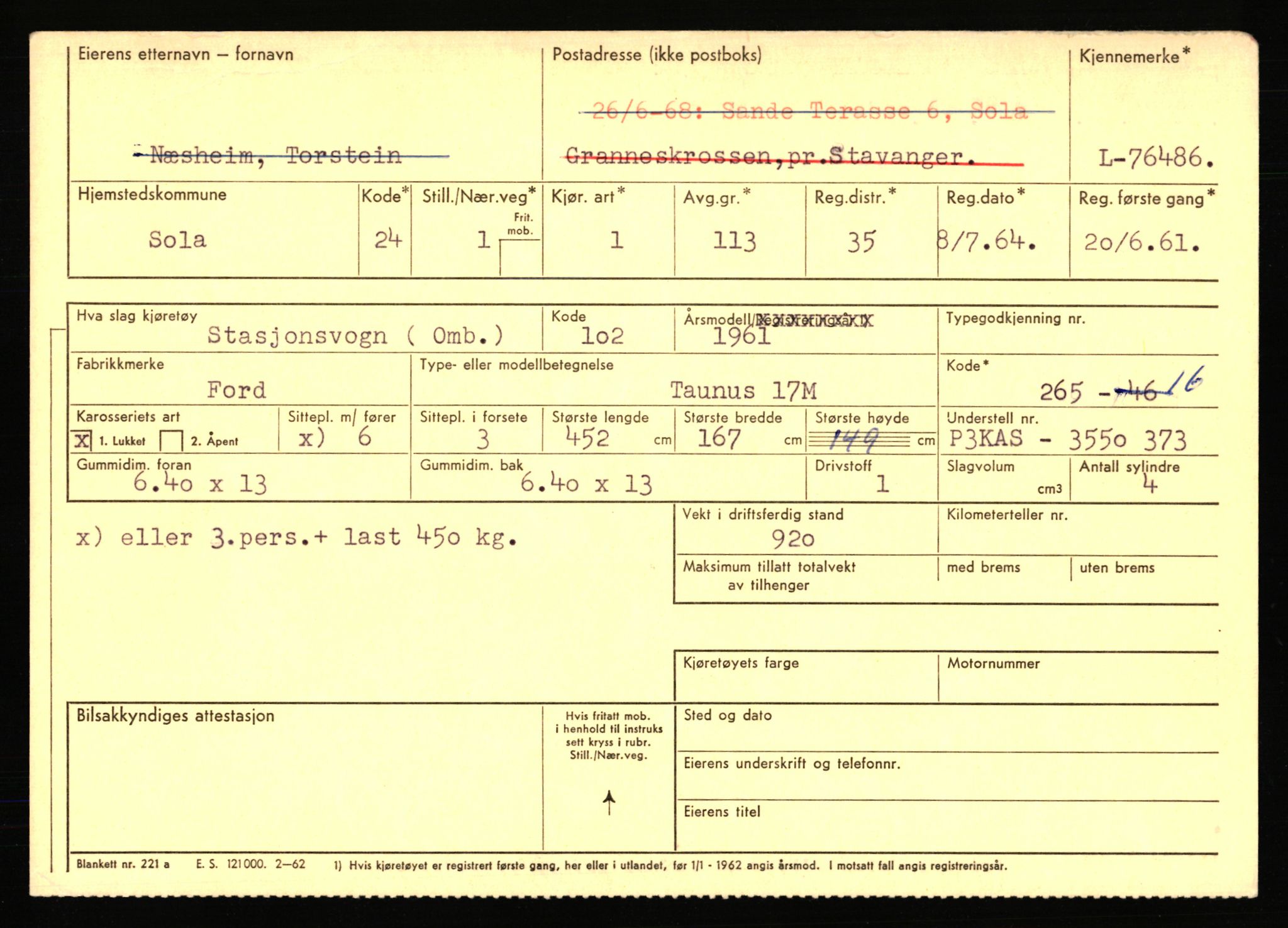 Stavanger trafikkstasjon, AV/SAST-A-101942/0/F/L0068: L-75000 - L-76799, 1930-1971, s. 1799