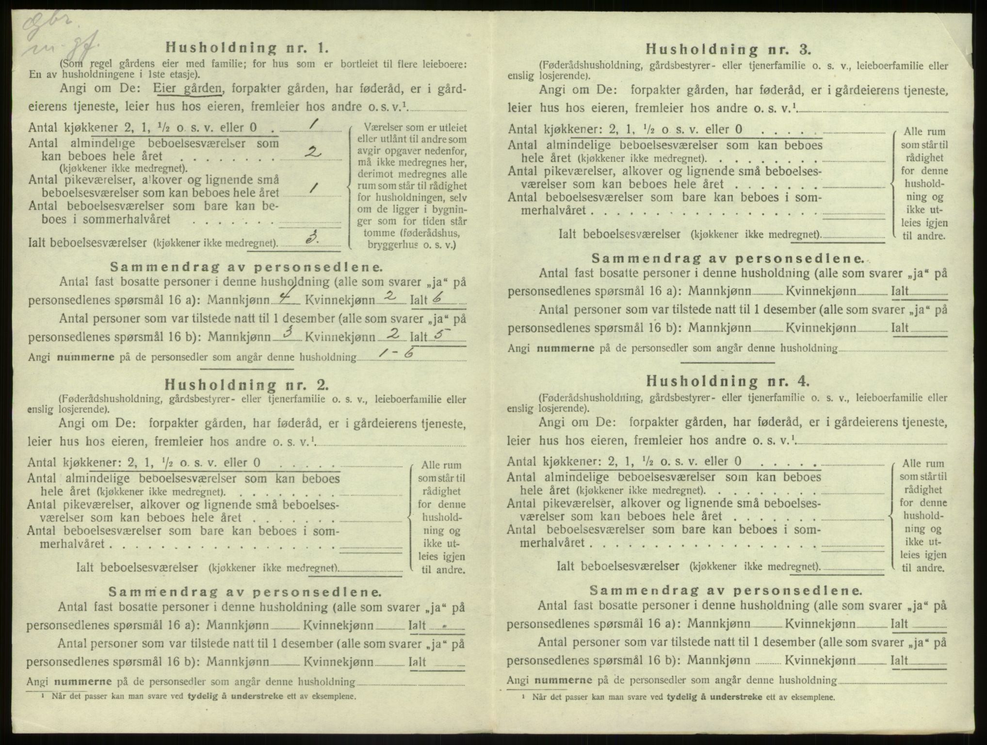 SAB, Folketelling 1920 for 1439 Sør-Vågsøy herred, 1920, s. 97