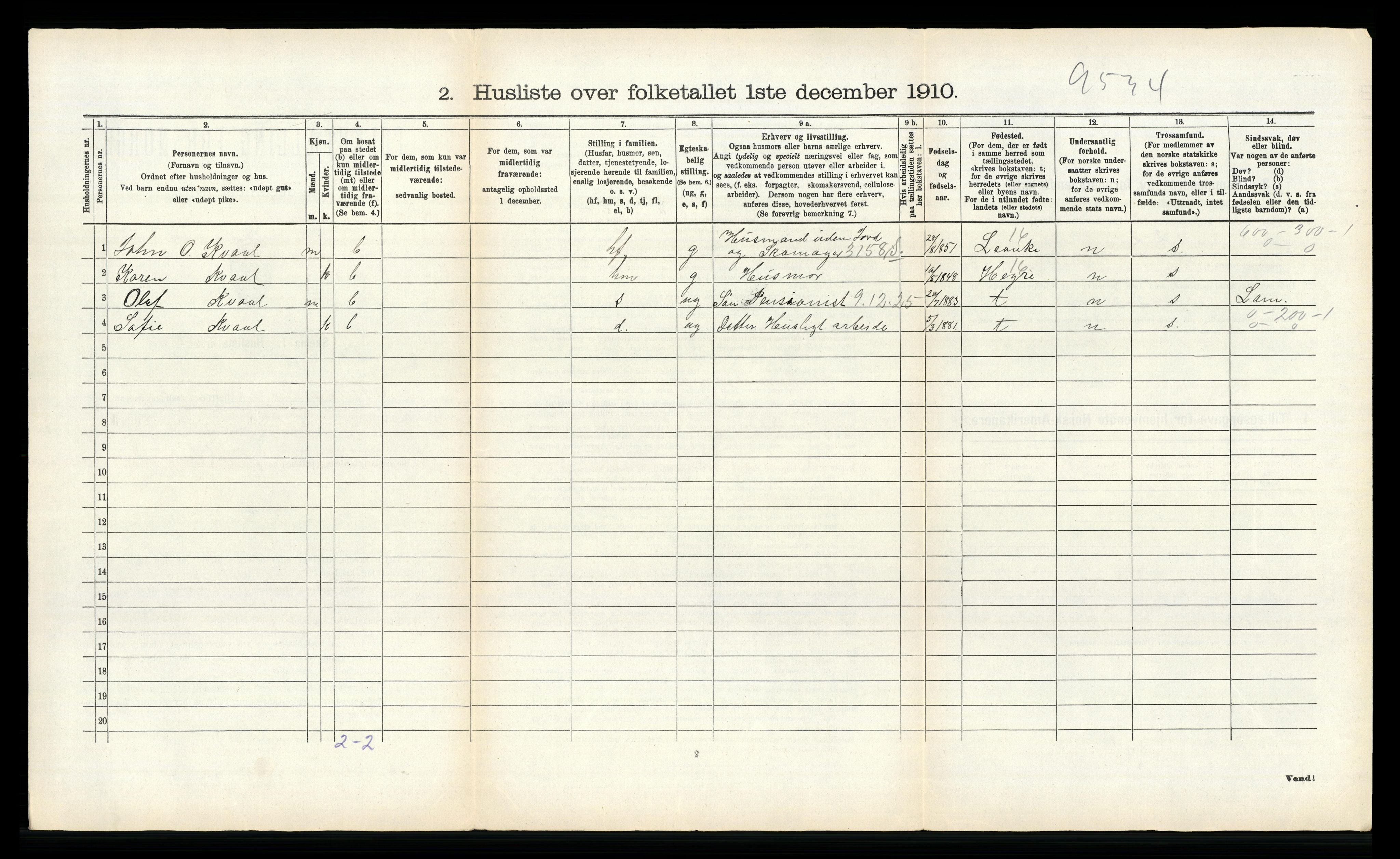 RA, Folketelling 1910 for 1714 Stjørdal herred, 1910, s. 1079