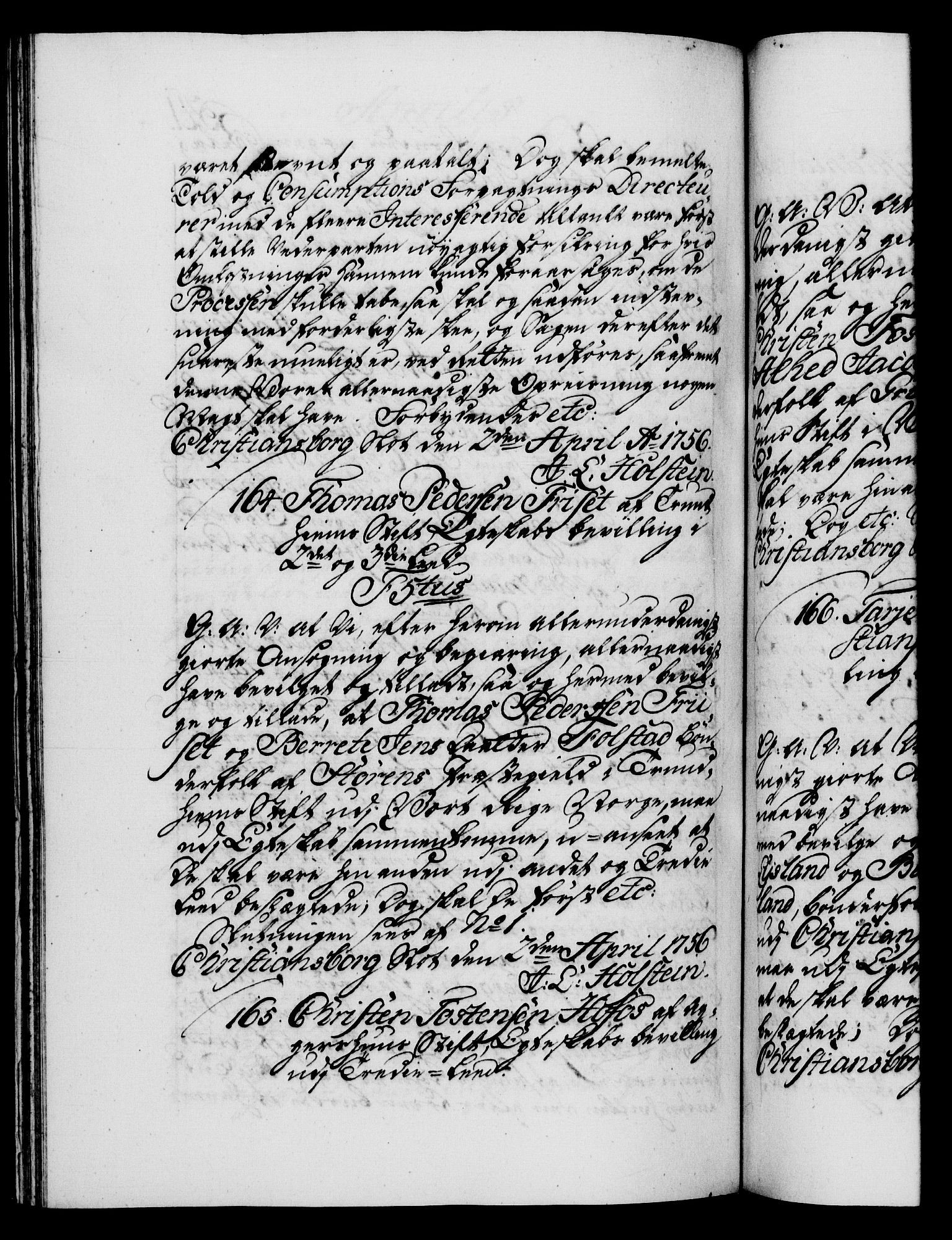 Danske Kanselli 1572-1799, RA/EA-3023/F/Fc/Fca/Fcaa/L0039: Norske registre, 1755-1756, s. 541b