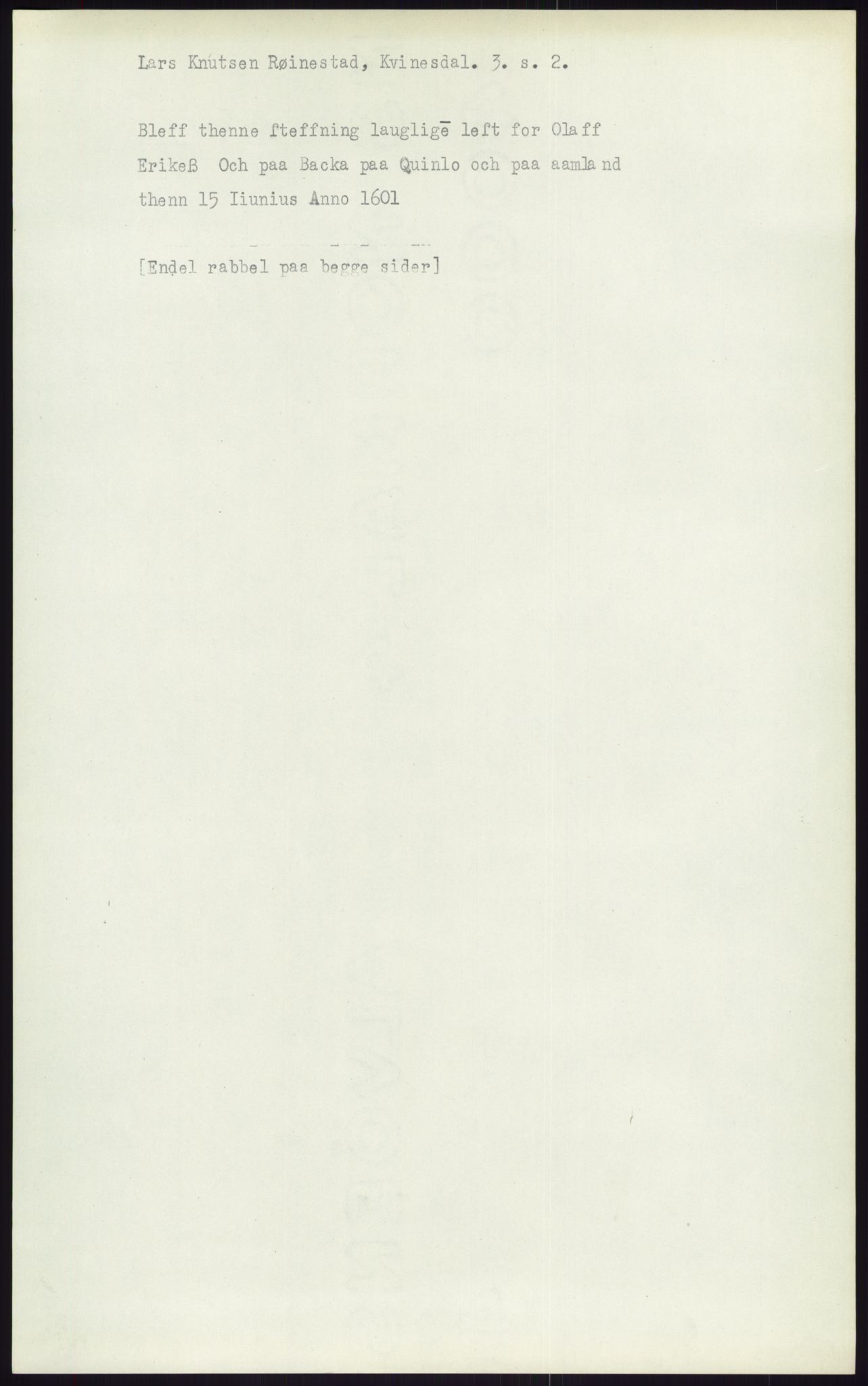 Samlinger til kildeutgivelse, Diplomavskriftsamlingen, AV/RA-EA-4053/H/Ha, s. 2495