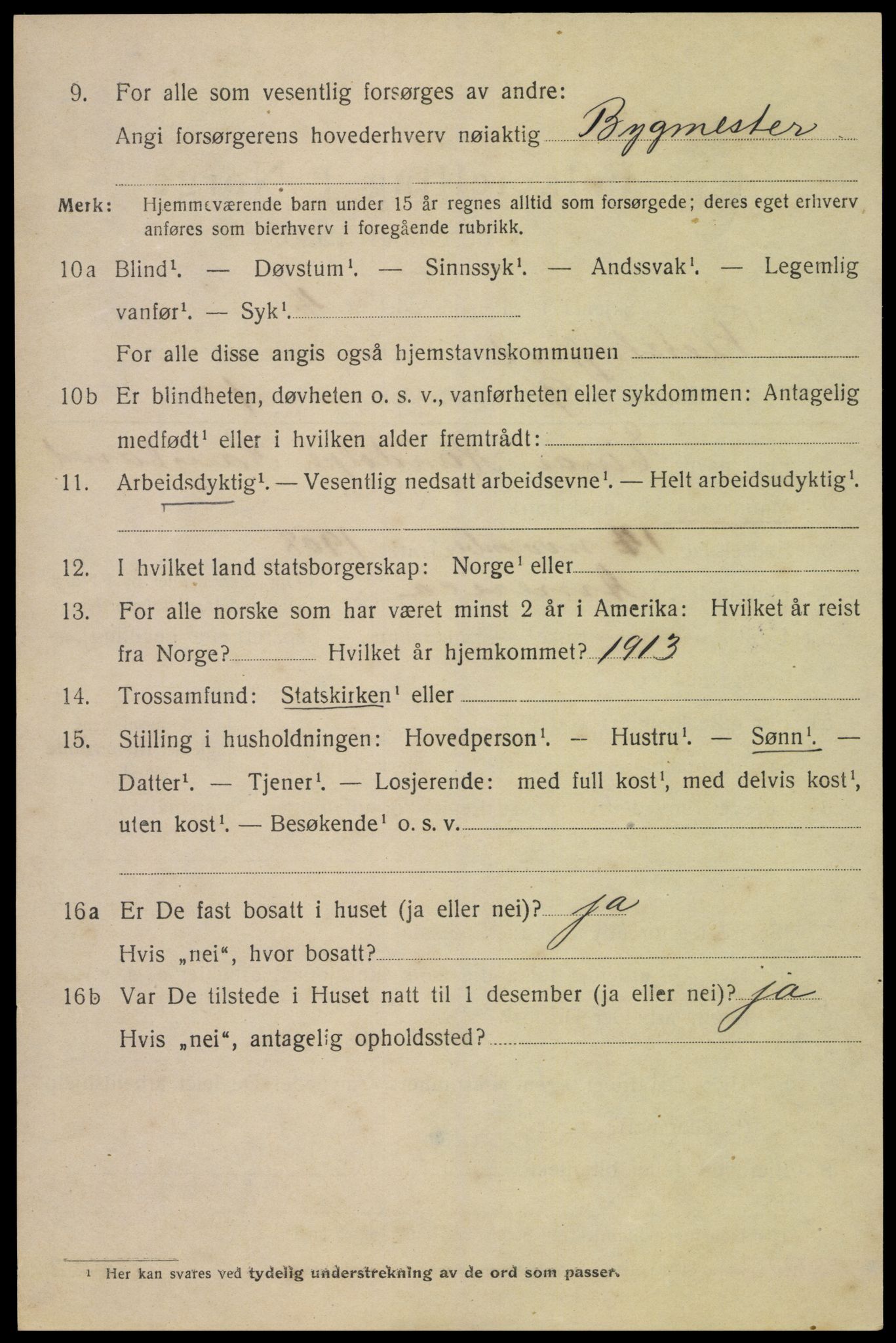 SAK, Folketelling 1920 for 1004 Flekkefjord kjøpstad, 1920, s. 5843