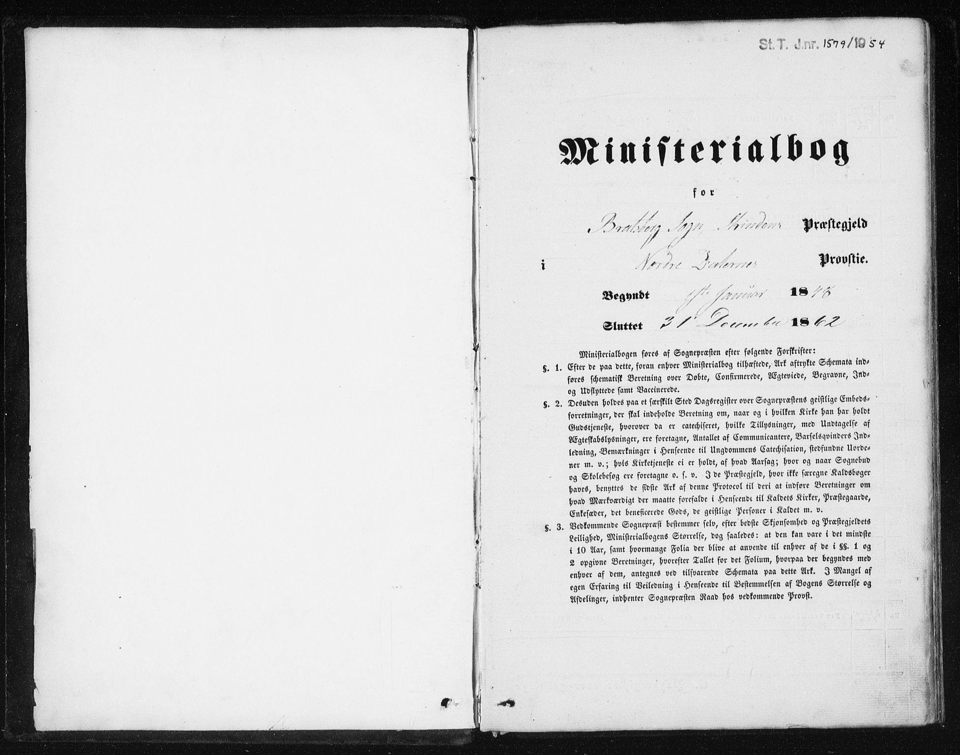 Ministerialprotokoller, klokkerbøker og fødselsregistre - Sør-Trøndelag, SAT/A-1456/608/L0332: Ministerialbok nr. 608A01, 1848-1861