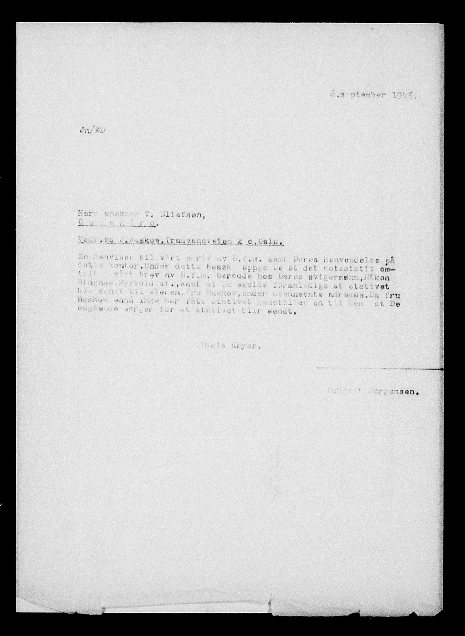 Justisdepartementet, Tilbakeføringskontoret for inndratte formuer, AV/RA-S-1564/H/Hc/Hcc/L0972: --, 1945-1947, s. 10