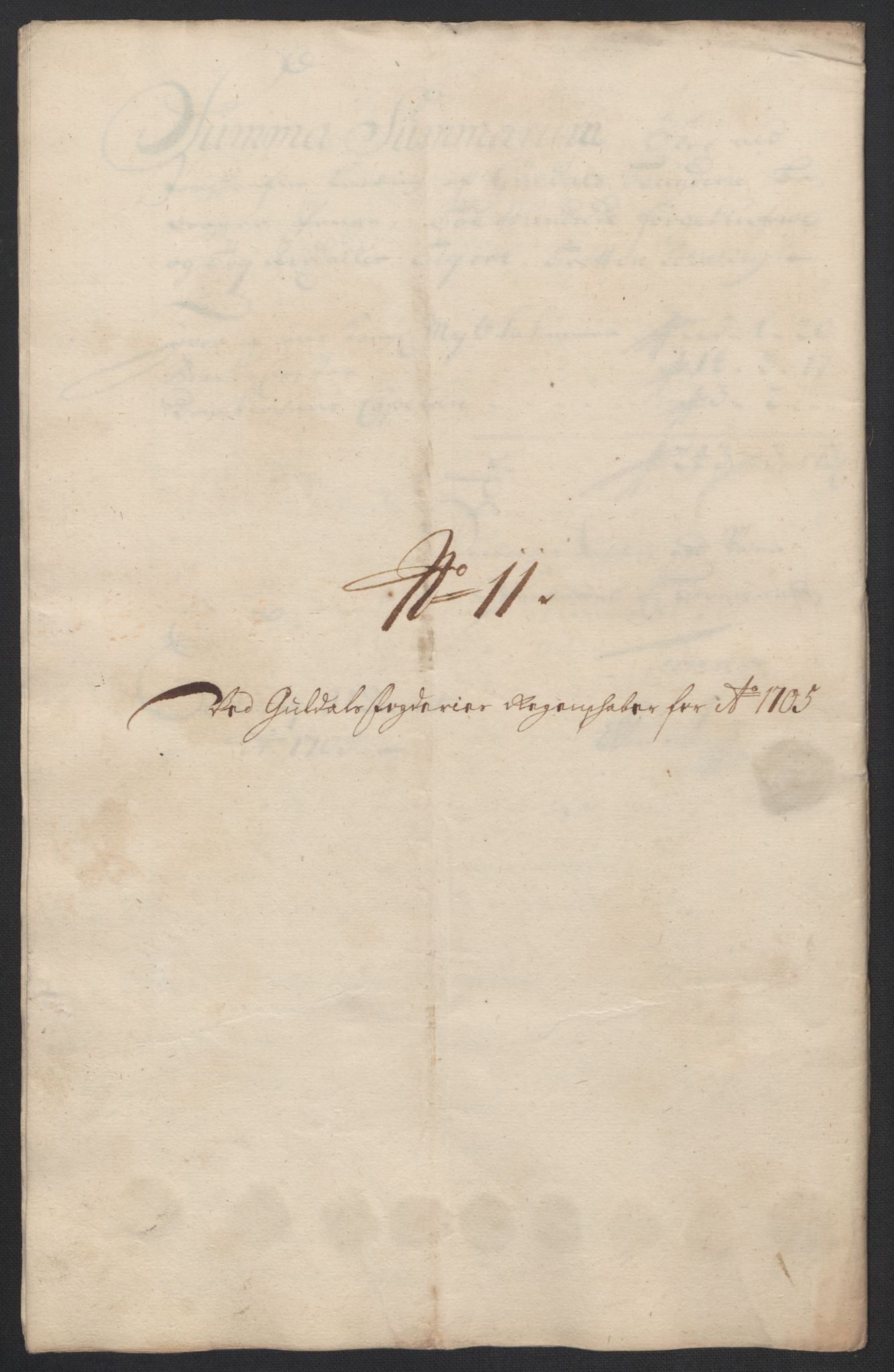 Rentekammeret inntil 1814, Reviderte regnskaper, Fogderegnskap, RA/EA-4092/R60/L3955: Fogderegnskap Orkdal og Gauldal, 1705, s. 392