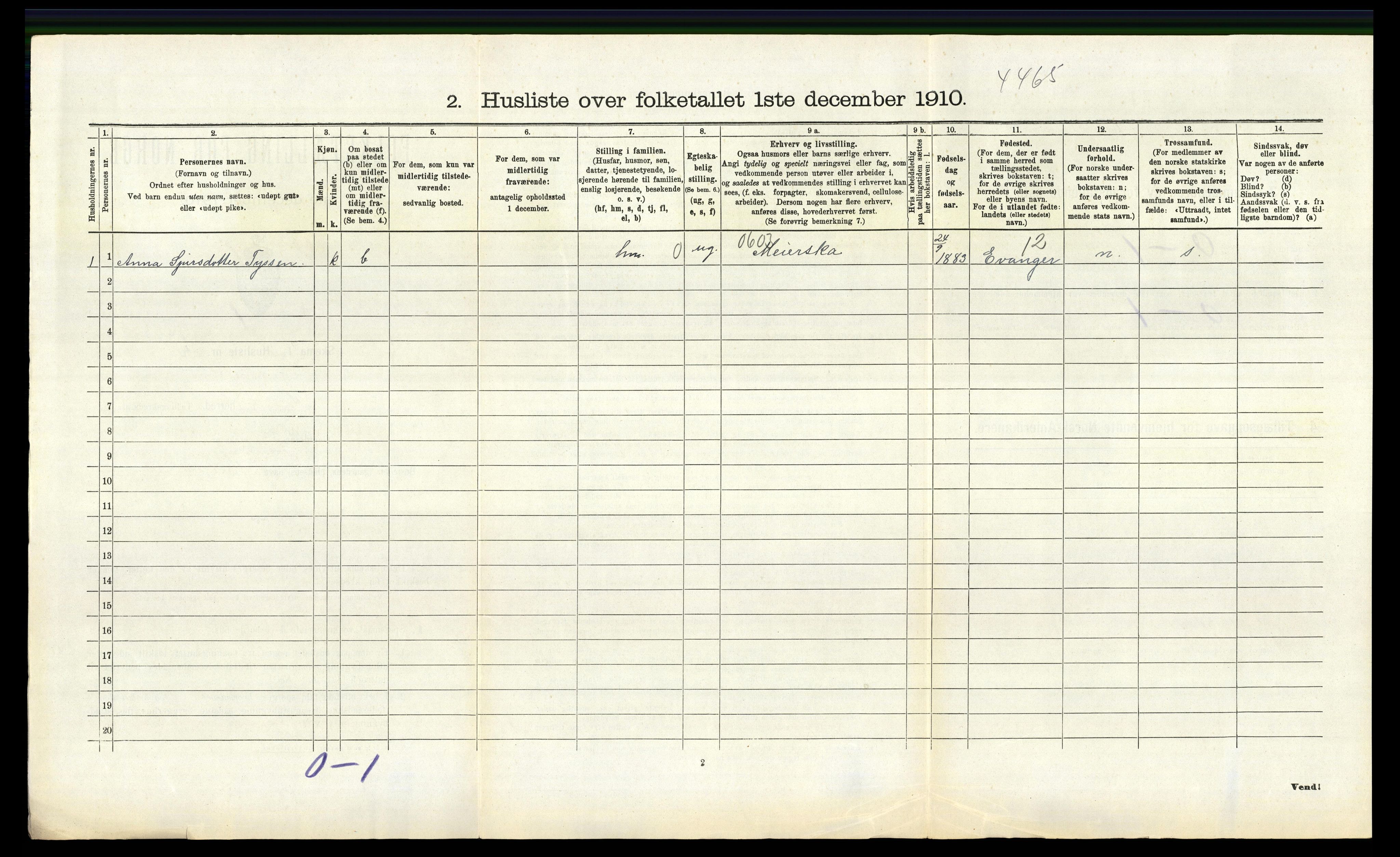 RA, Folketelling 1910 for 1261 Manger herred, 1910, s. 998