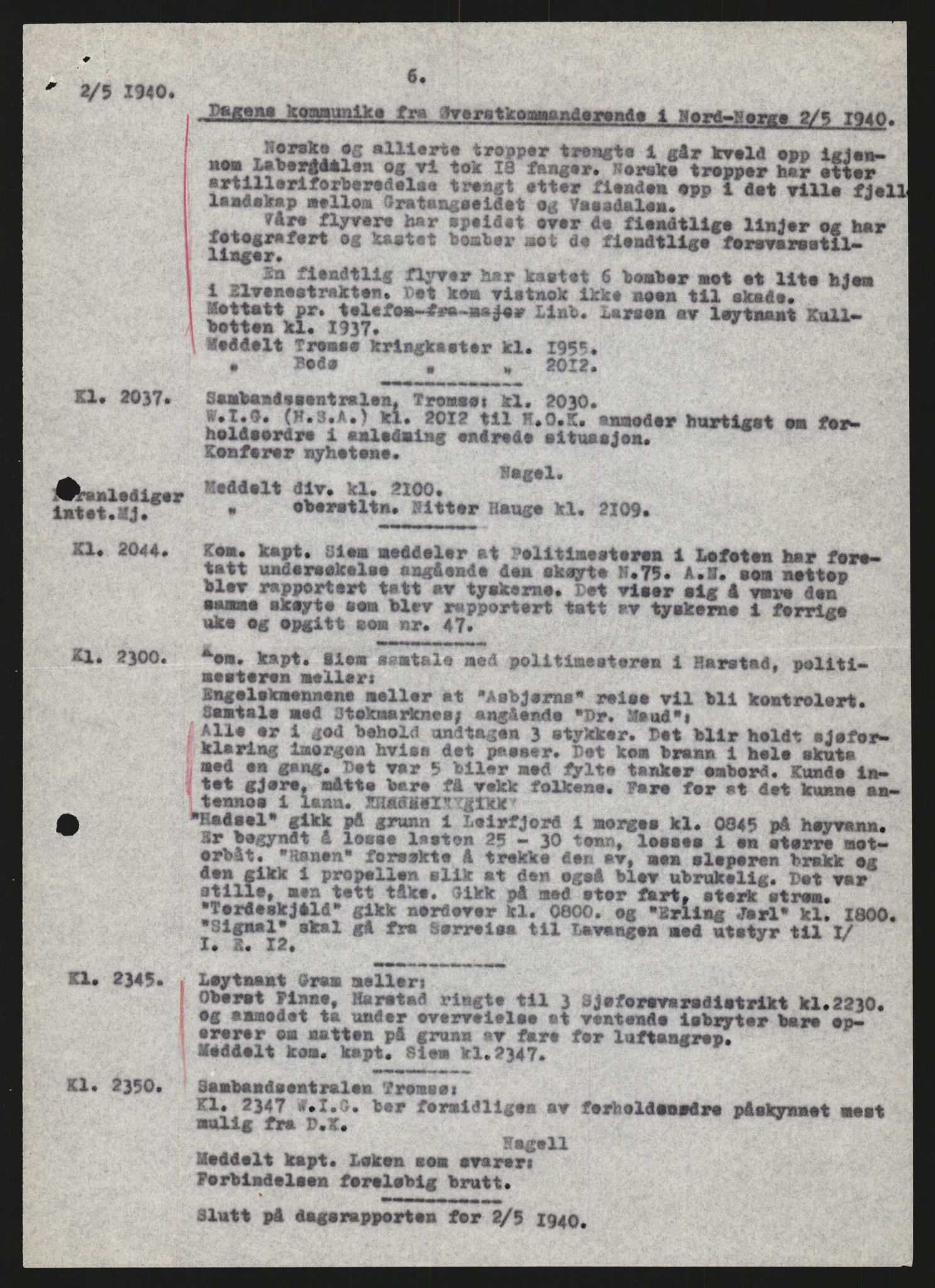 Forsvaret, Forsvarets krigshistoriske avdeling, AV/RA-RAFA-2017/Y/Yb/L0133: II-C-11-600  -  6. Divisjon: Divisjonskommandoen, 1940, s. 716