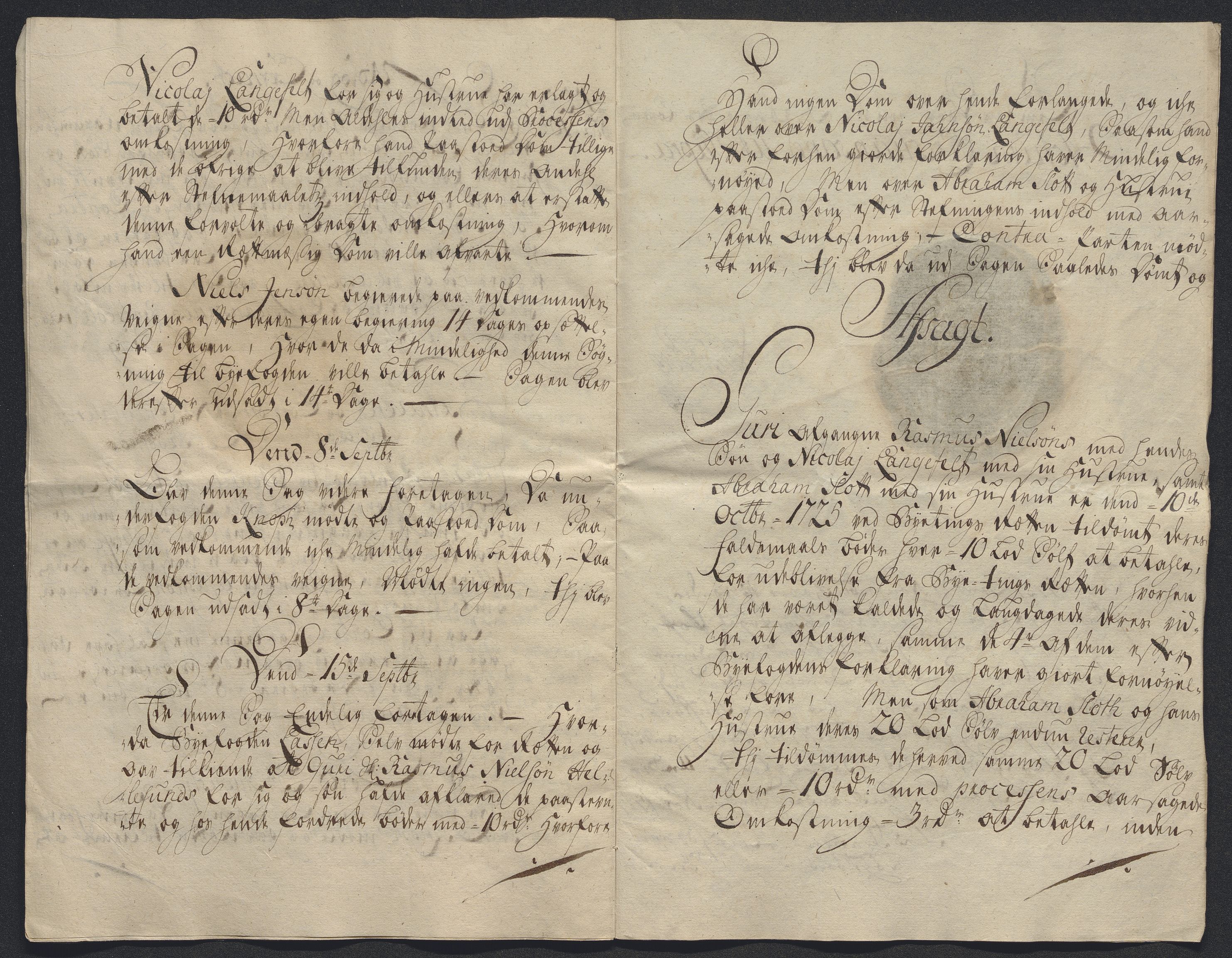 Rentekammeret inntil 1814, Reviderte regnskaper, Byregnskaper, AV/RA-EA-4066/R/Rm/L0286: [M19] Sikt og sakefall, 1719-1727, s. 660