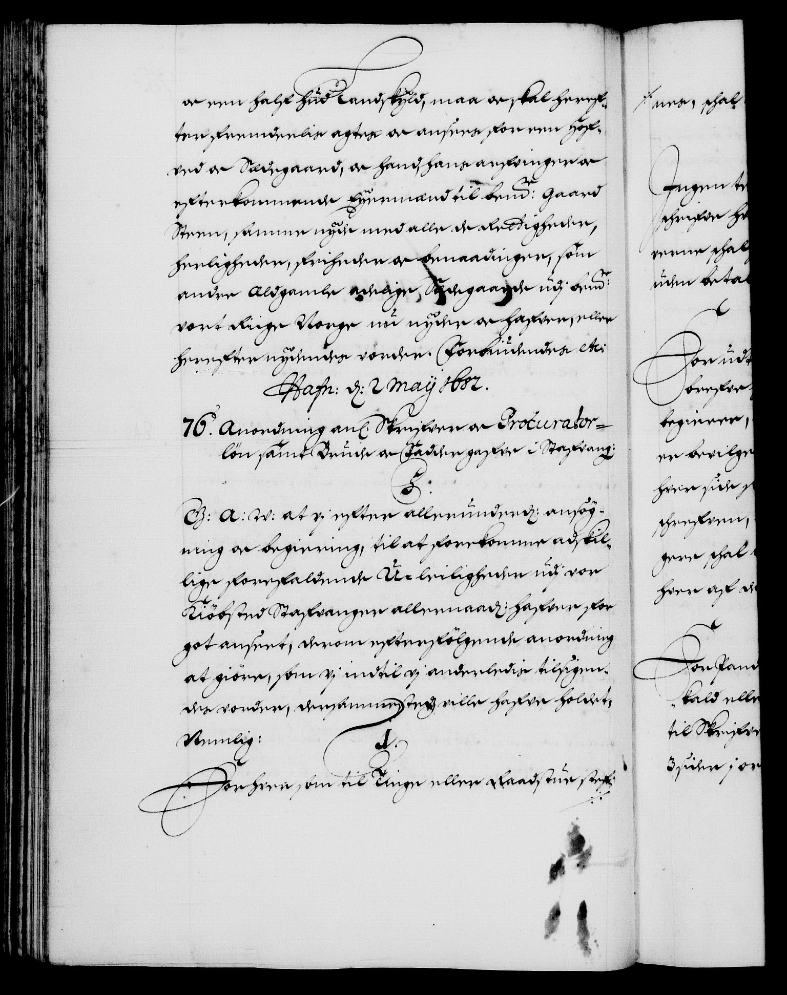 Danske Kanselli 1572-1799, AV/RA-EA-3023/F/Fc/Fca/Fcaa/L0013: Norske registre (mikrofilm), 1681-1684, s. 195b