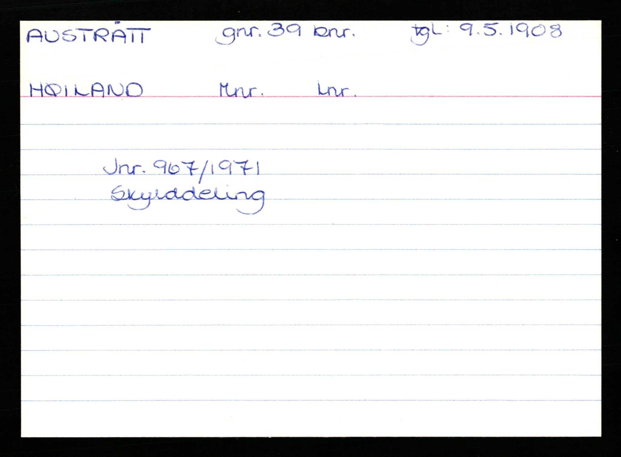 Statsarkivet i Stavanger, AV/SAST-A-101971/03/Y/Yk/L0002: Registerkort sortert etter gårdsnavn: Auglend - Bakkevik, 1750-1930, s. 488