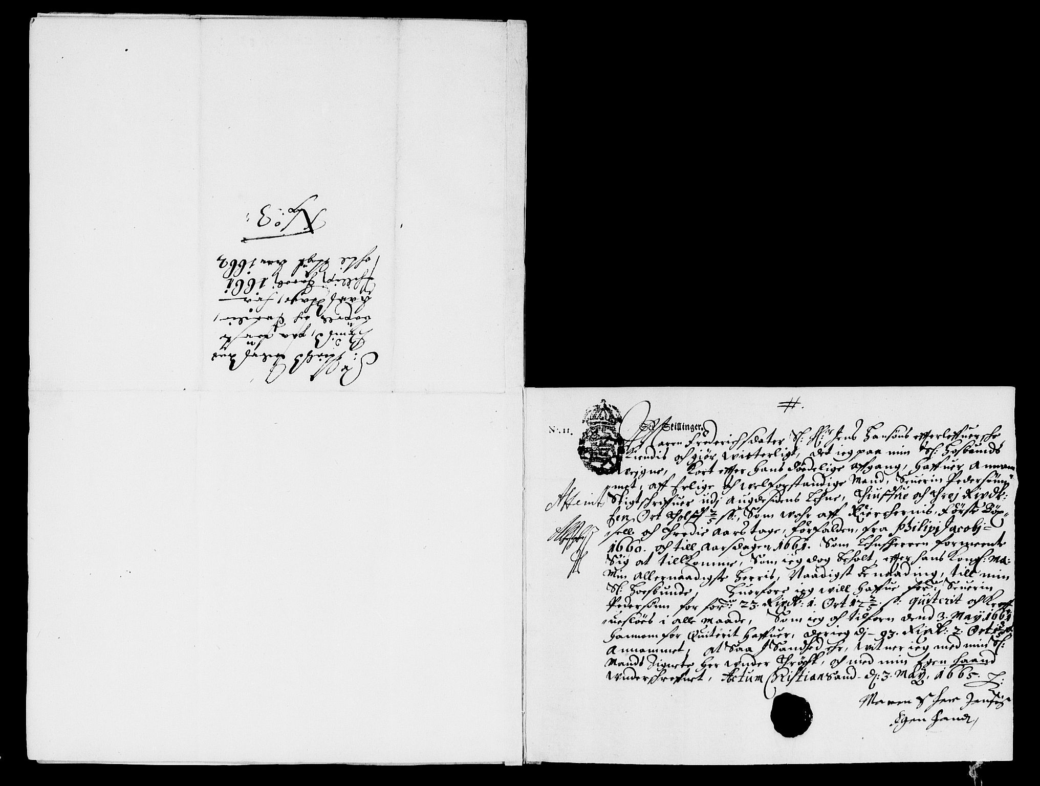 Rentekammeret inntil 1814, Reviderte regnskaper, Lensregnskaper, RA/EA-5023/R/Rb/Rbq/L0051: Nedenes len. Mandals len. Råbyggelag., 1661