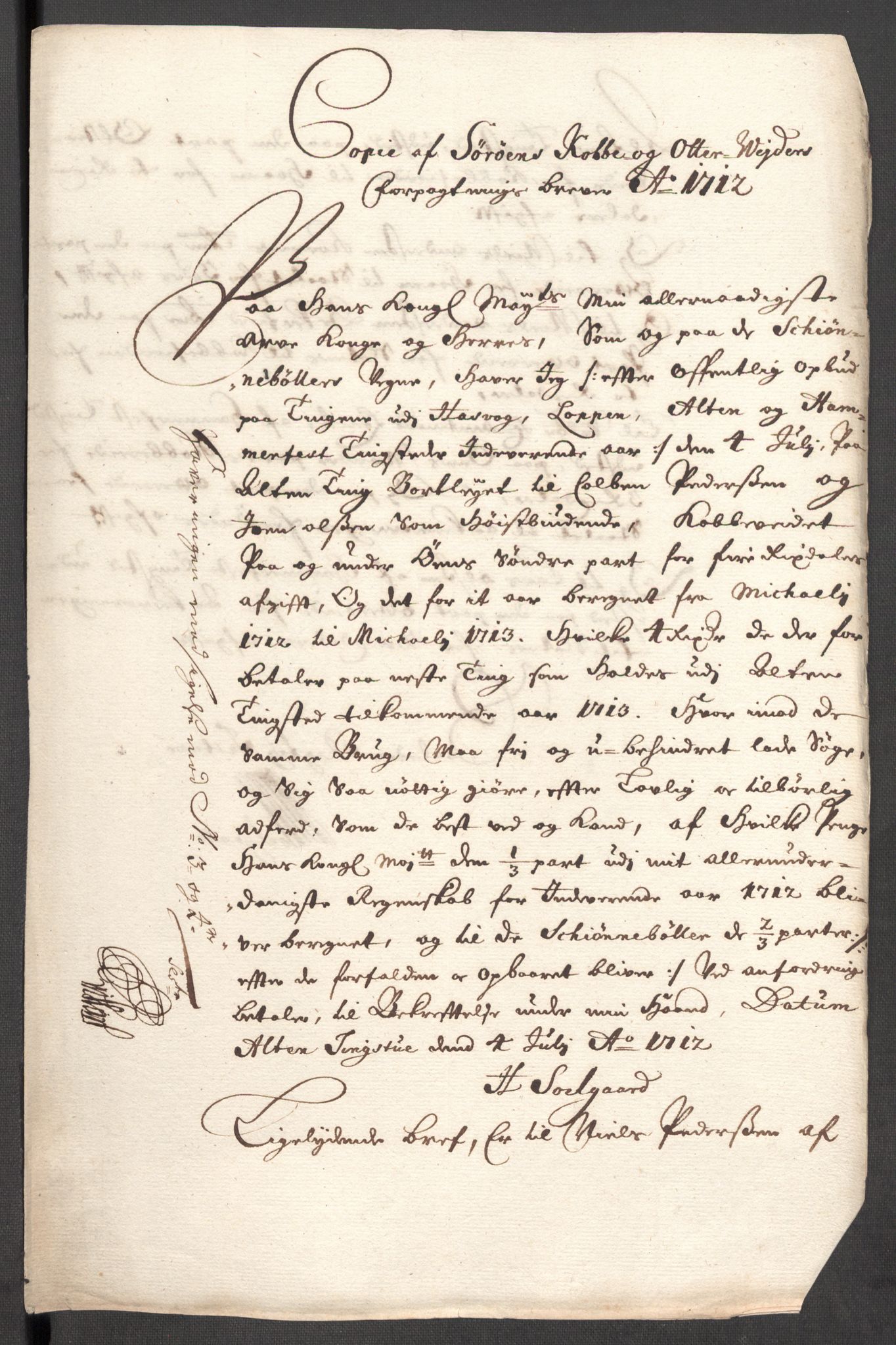 Rentekammeret inntil 1814, Reviderte regnskaper, Fogderegnskap, AV/RA-EA-4092/R69/L4855: Fogderegnskap Finnmark/Vardøhus, 1709-1712, s. 571