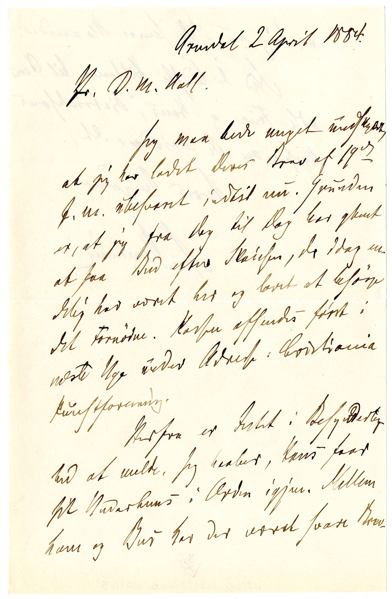 Diderik Maria Aalls brevsamling, NF/Ark-1023/F/L0002: D.M. Aalls brevsamling. B - C, 1799-1889, s. 126