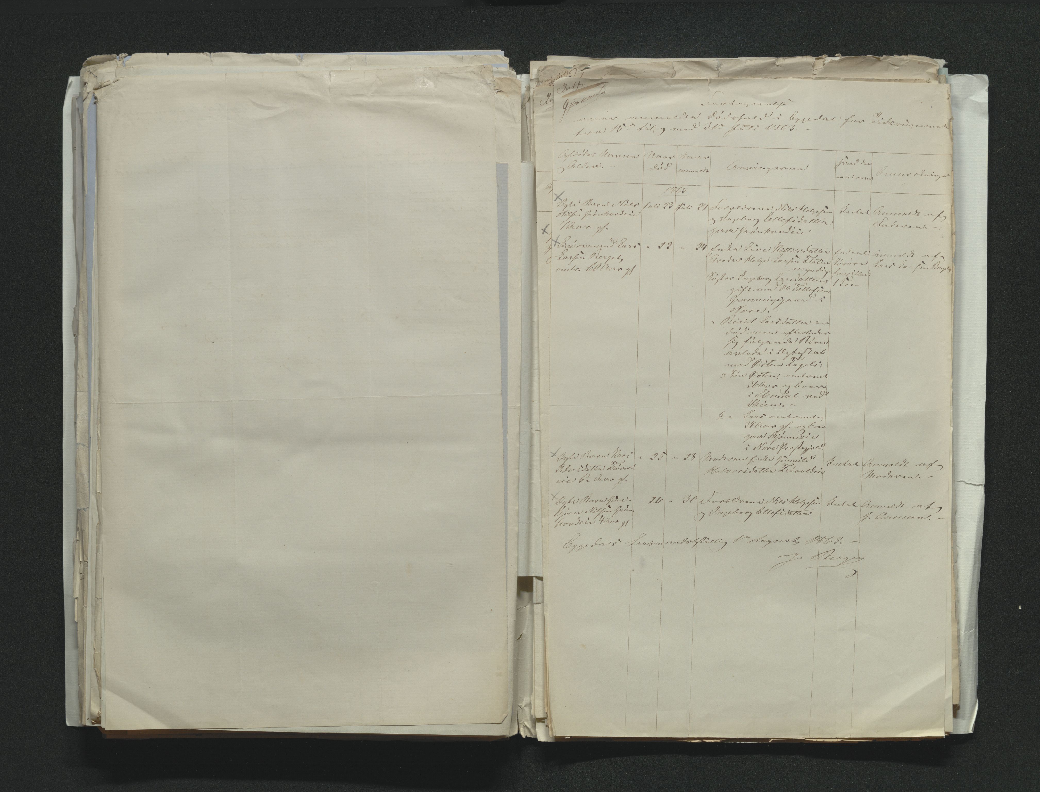 Eiker, Modum og Sigdal sorenskriveri, AV/SAKO-A-123/H/Ha/Hab/L0011: Dødsfallsmeldinger, 1862-1865, s. 302