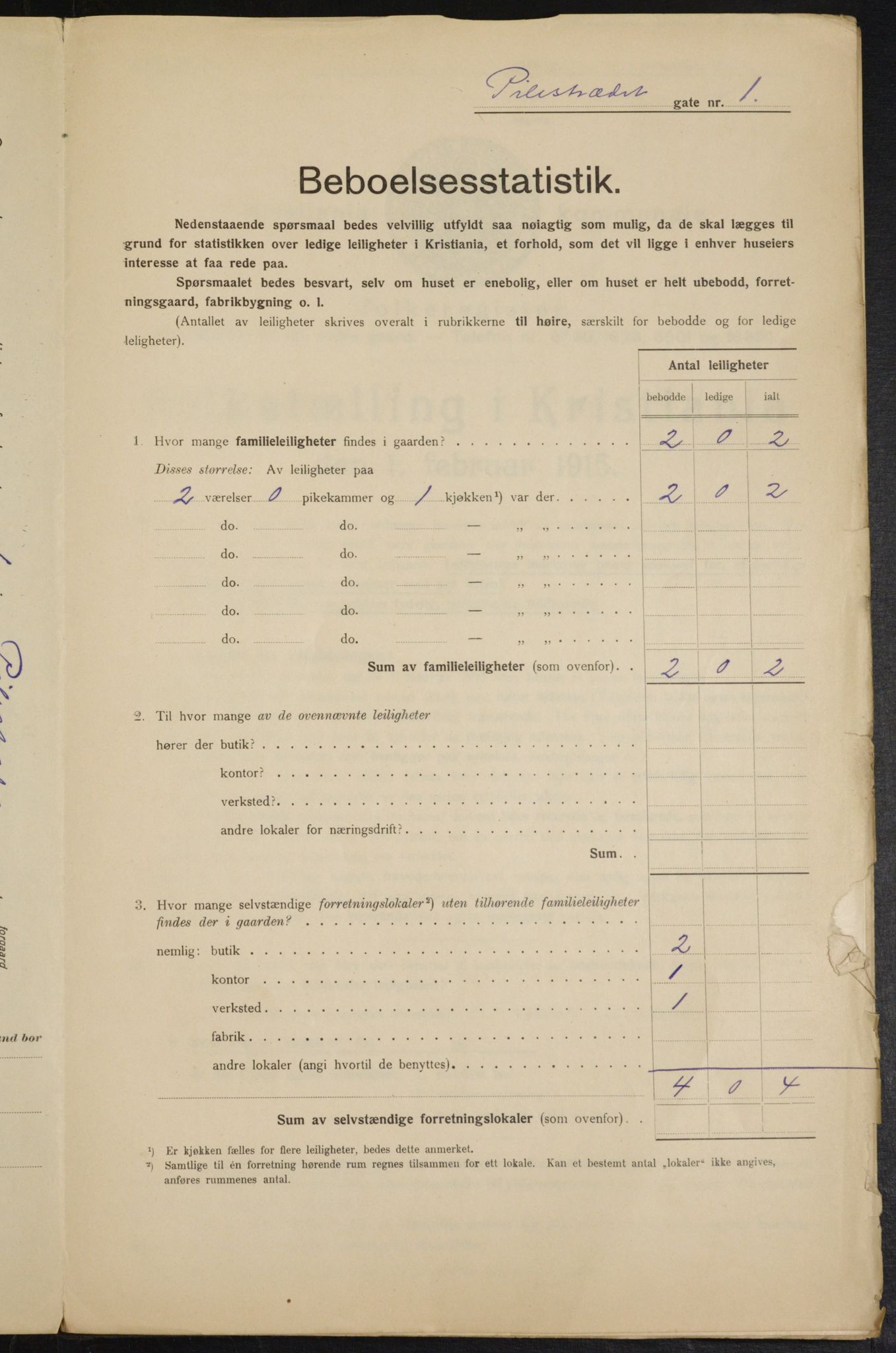 OBA, Kommunal folketelling 1.2.1915 for Kristiania, 1915, s. 78242