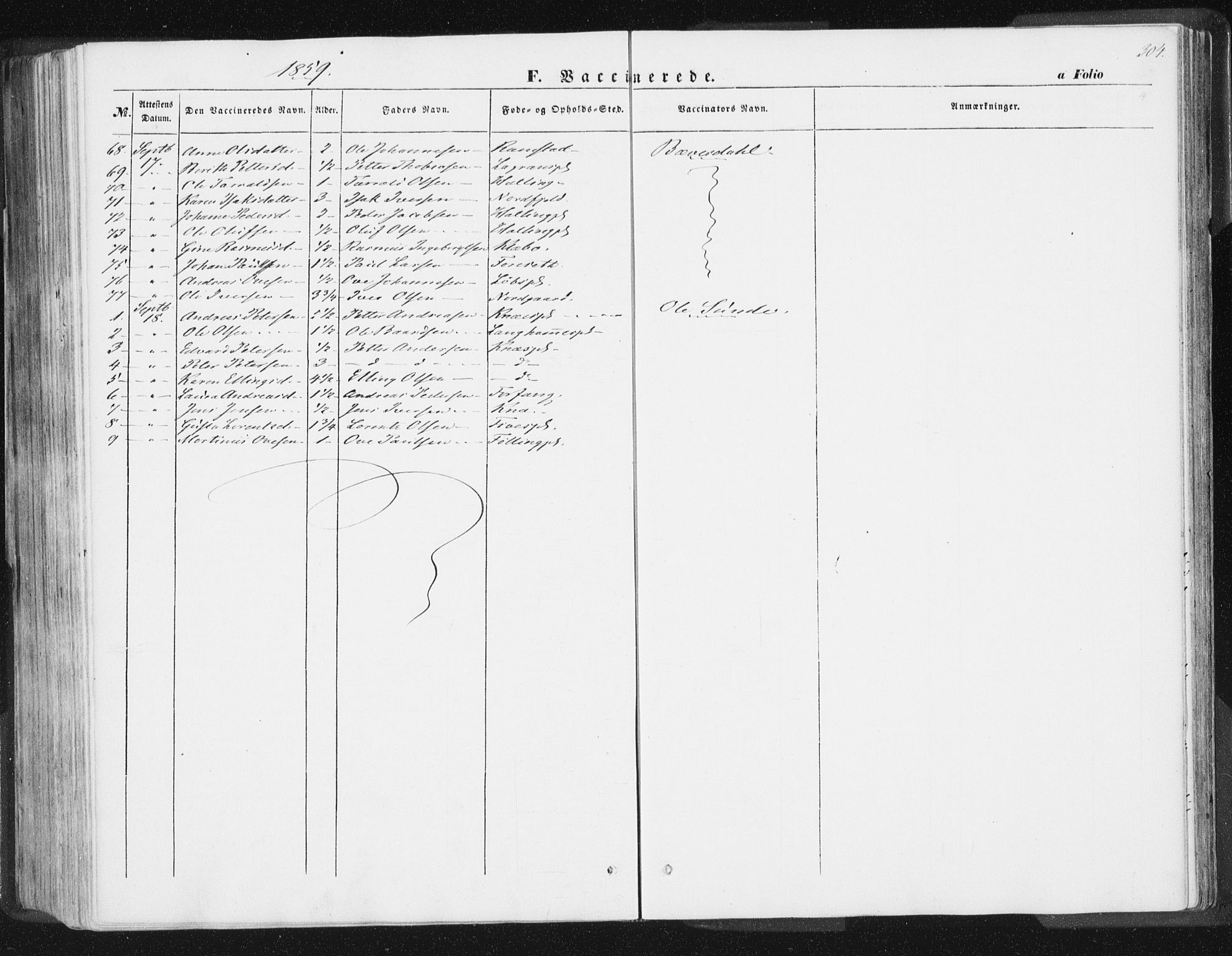 Ministerialprotokoller, klokkerbøker og fødselsregistre - Nord-Trøndelag, SAT/A-1458/746/L0446: Ministerialbok nr. 746A05, 1846-1859, s. 304