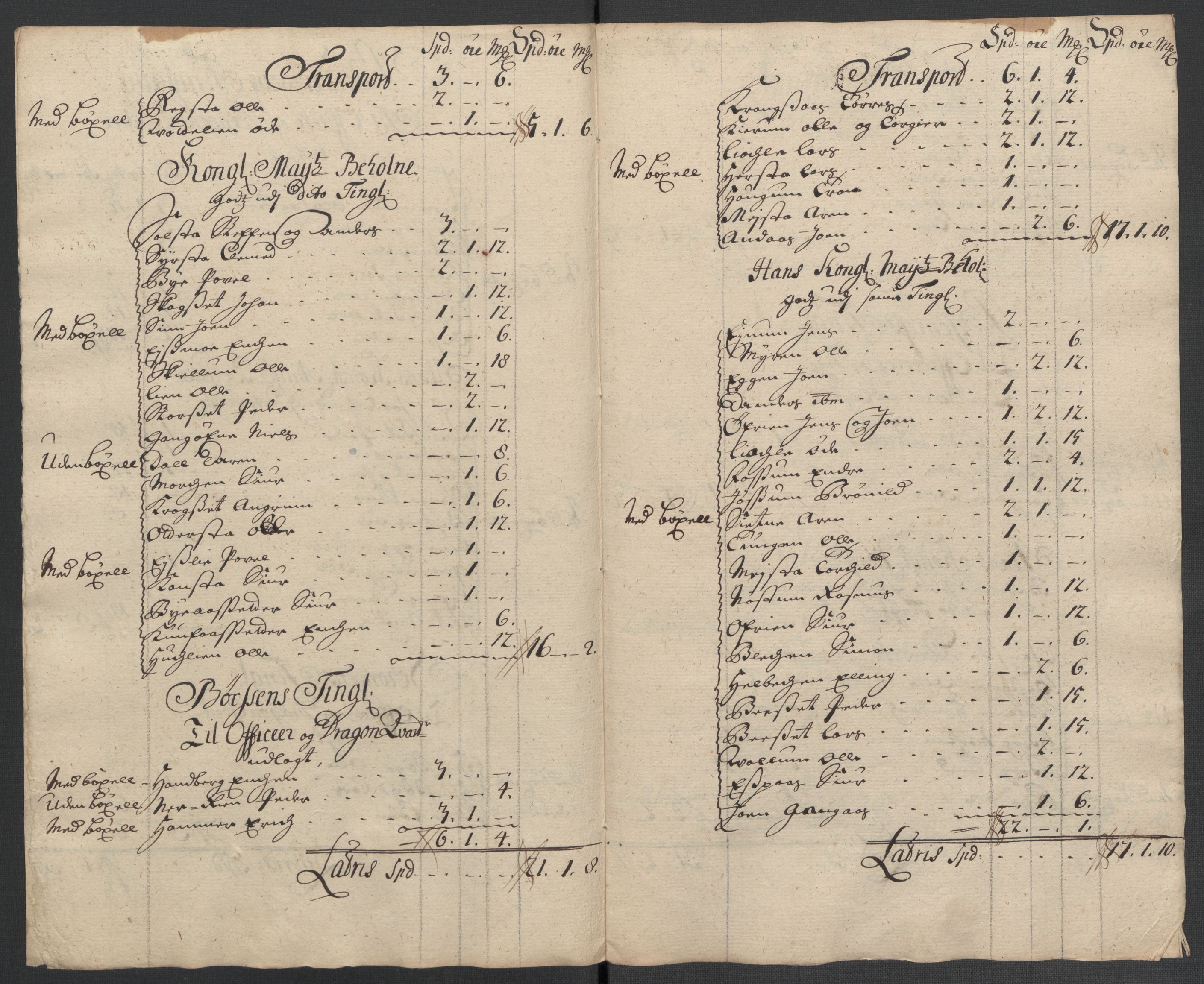Rentekammeret inntil 1814, Reviderte regnskaper, Fogderegnskap, AV/RA-EA-4092/R61/L4111: Fogderegnskap Strinda og Selbu, 1709-1710, s. 115
