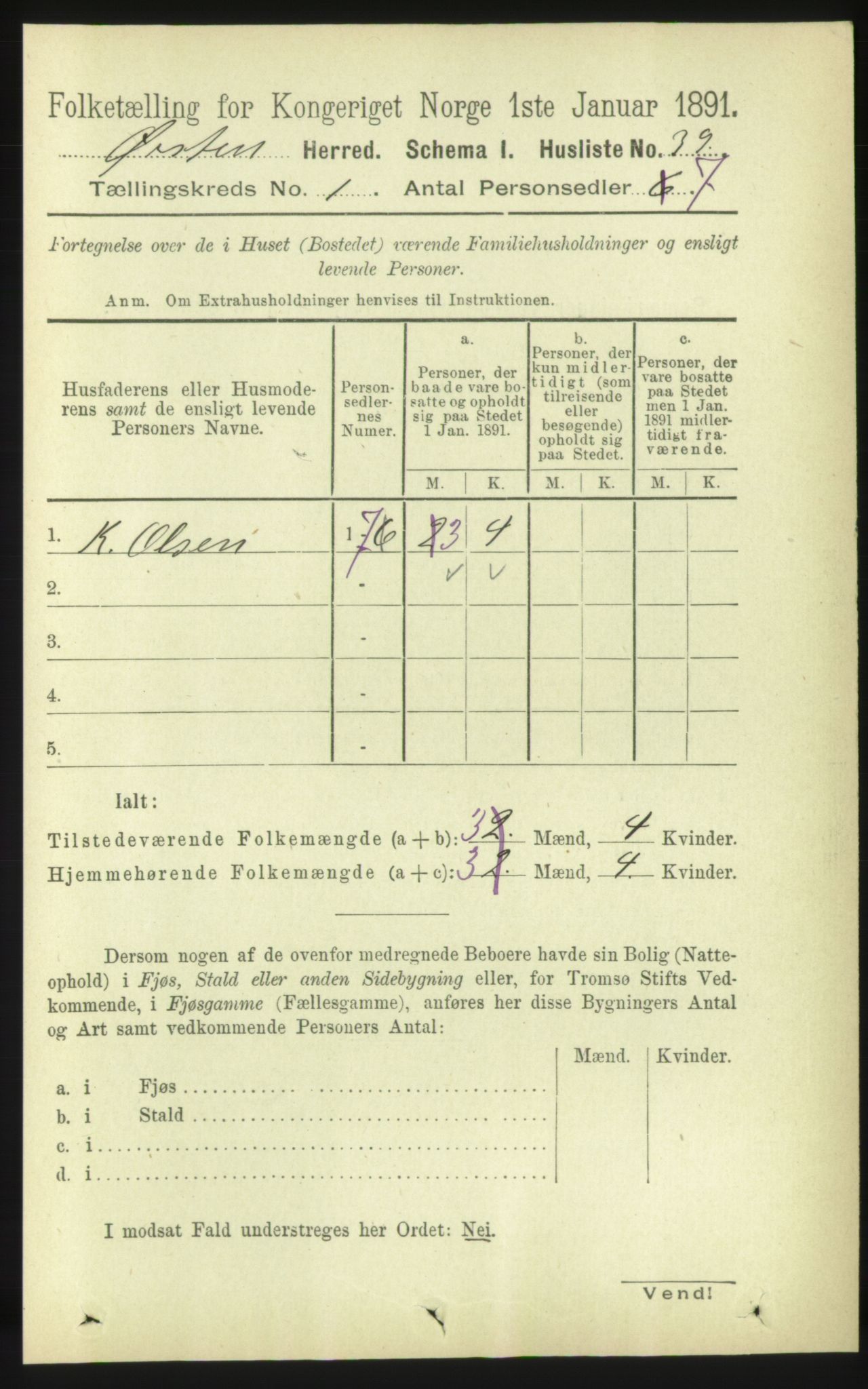 RA, Folketelling 1891 for 1520 Ørsta herred, 1891, s. 57