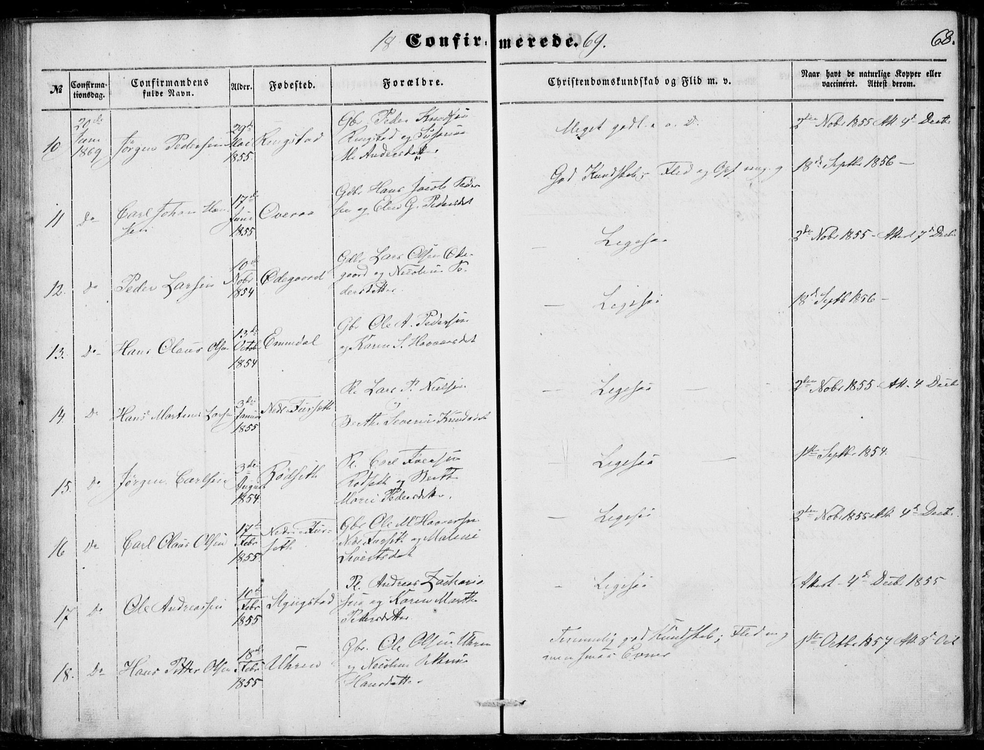 Ministerialprotokoller, klokkerbøker og fødselsregistre - Møre og Romsdal, AV/SAT-A-1454/520/L0281: Ministerialbok nr. 520A10, 1851-1881, s. 68