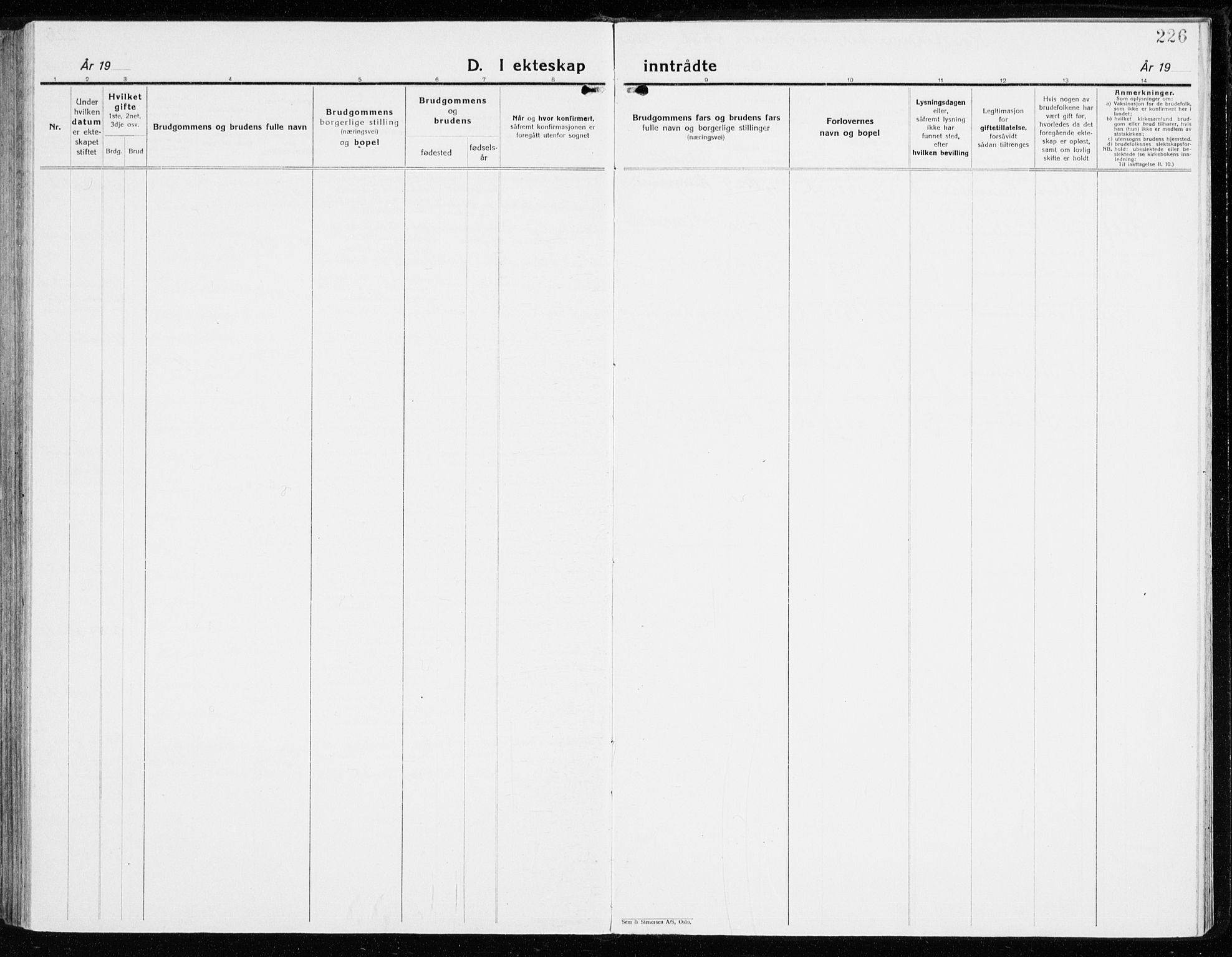 Vardal prestekontor, SAH/PREST-100/H/Ha/Haa/L0018: Ministerialbok nr. 18, 1930-1945, s. 226