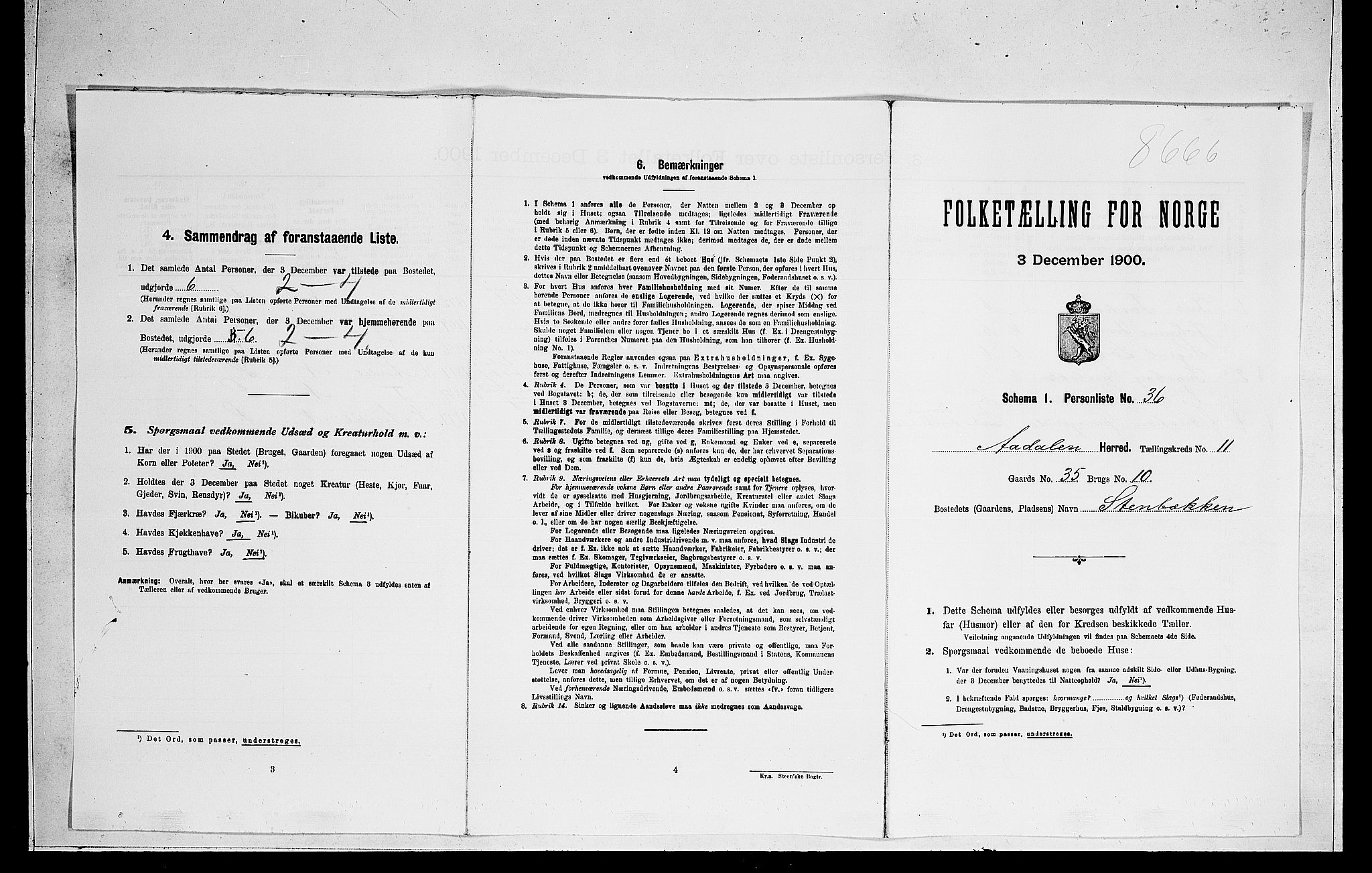 RA, Folketelling 1900 for 0614 Ådal herred, 1900, s. 808