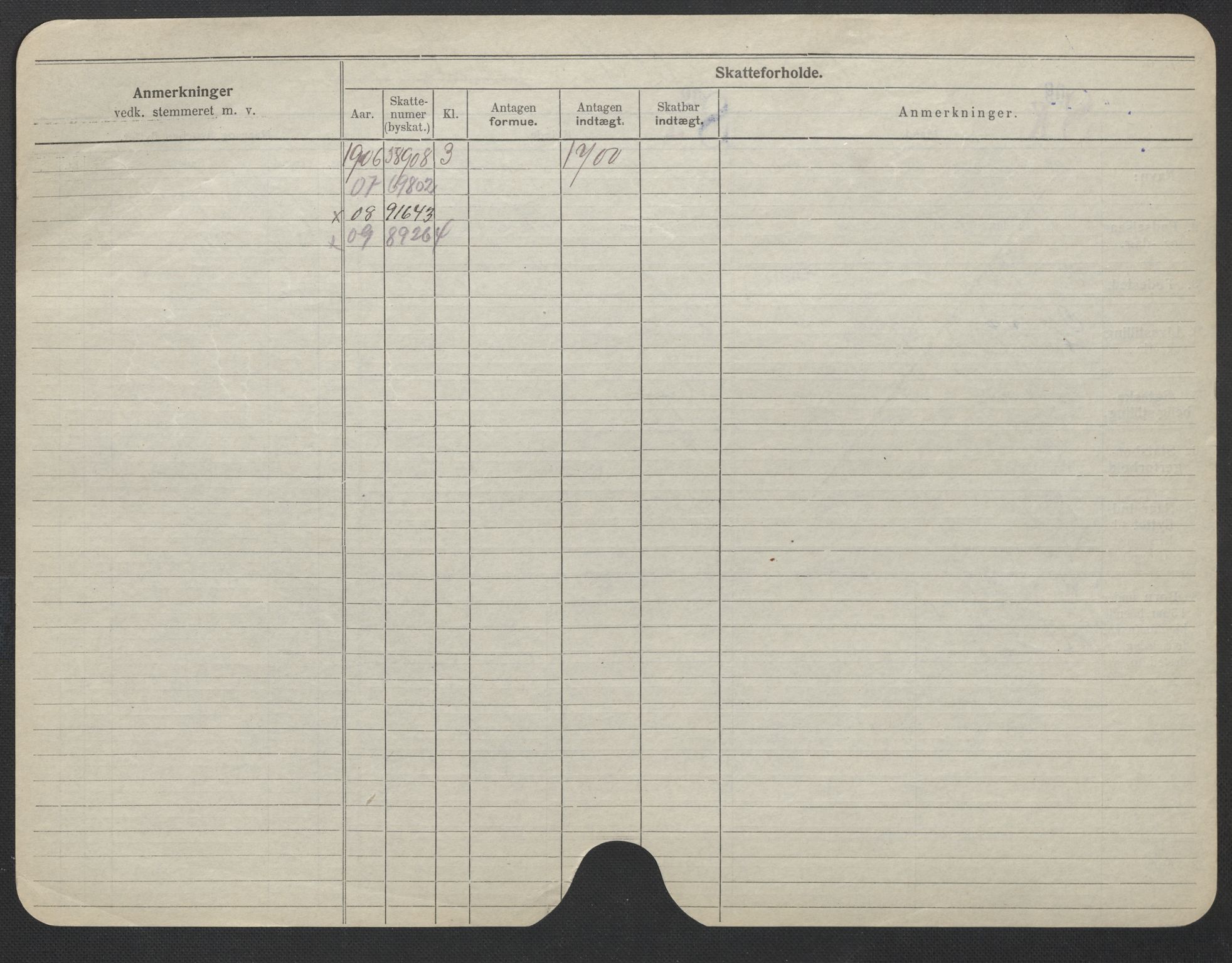 Oslo folkeregister, Registerkort, SAO/A-11715/F/Fa/Fac/L0023: Kvinner, 1906-1914, s. 1125b