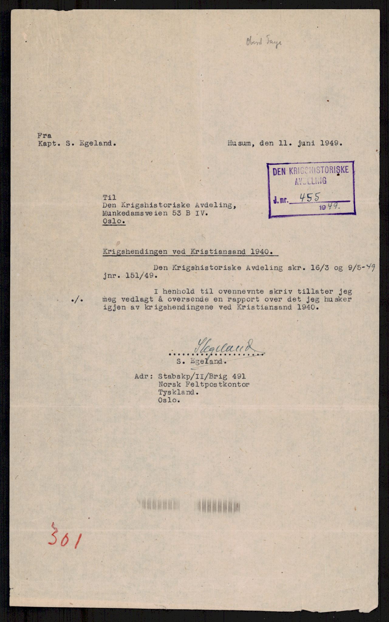 Forsvaret, Forsvarets krigshistoriske avdeling, AV/RA-RAFA-2017/Y/Yb/L0088: II-C-11-300-311  -  3. Divisjon., 1940, s. 731