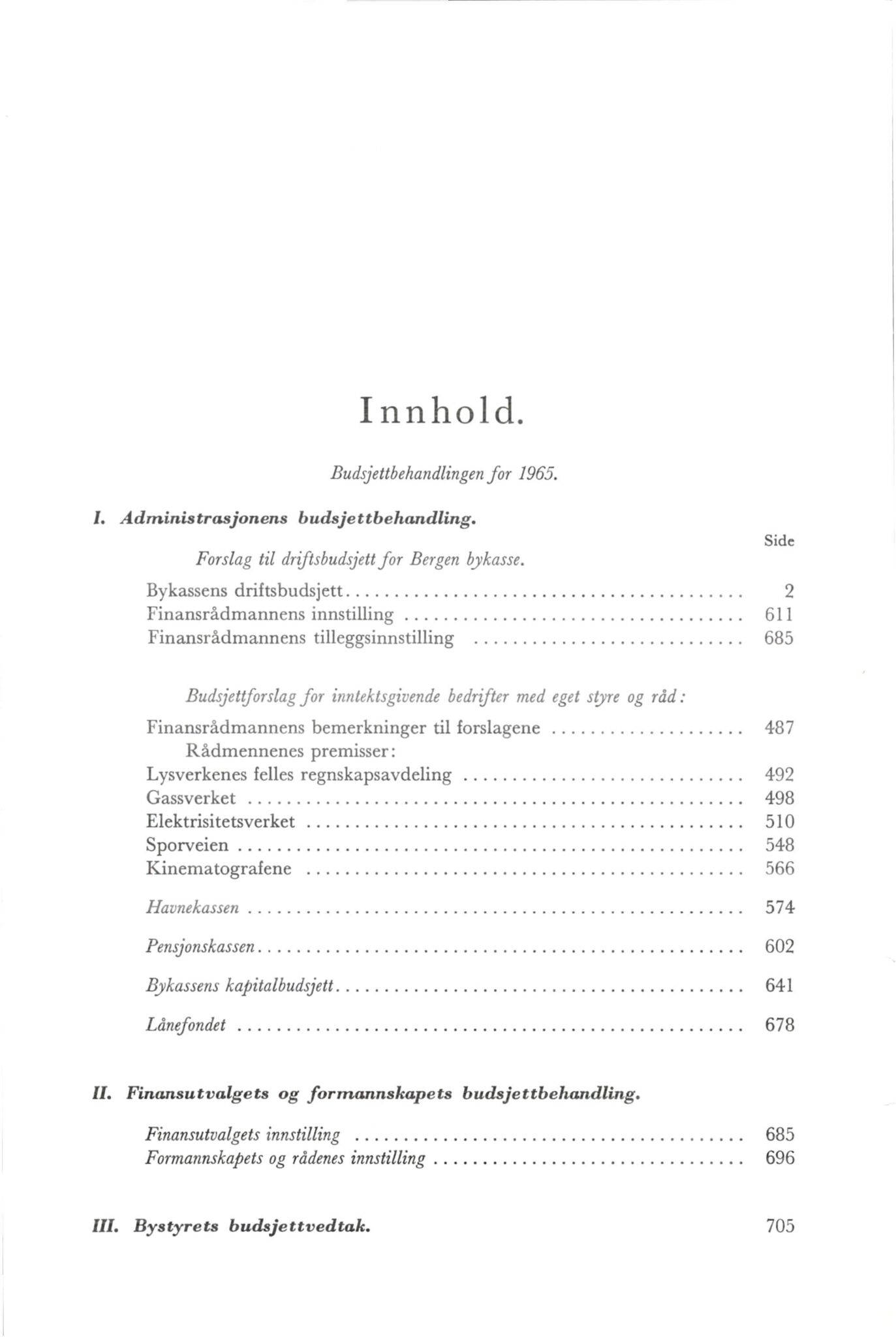 Bergen kommune. Formannskapet, BBA/A-0003/Ad/L0191: Bergens Kommuneforhandlinger, bind II, 1965