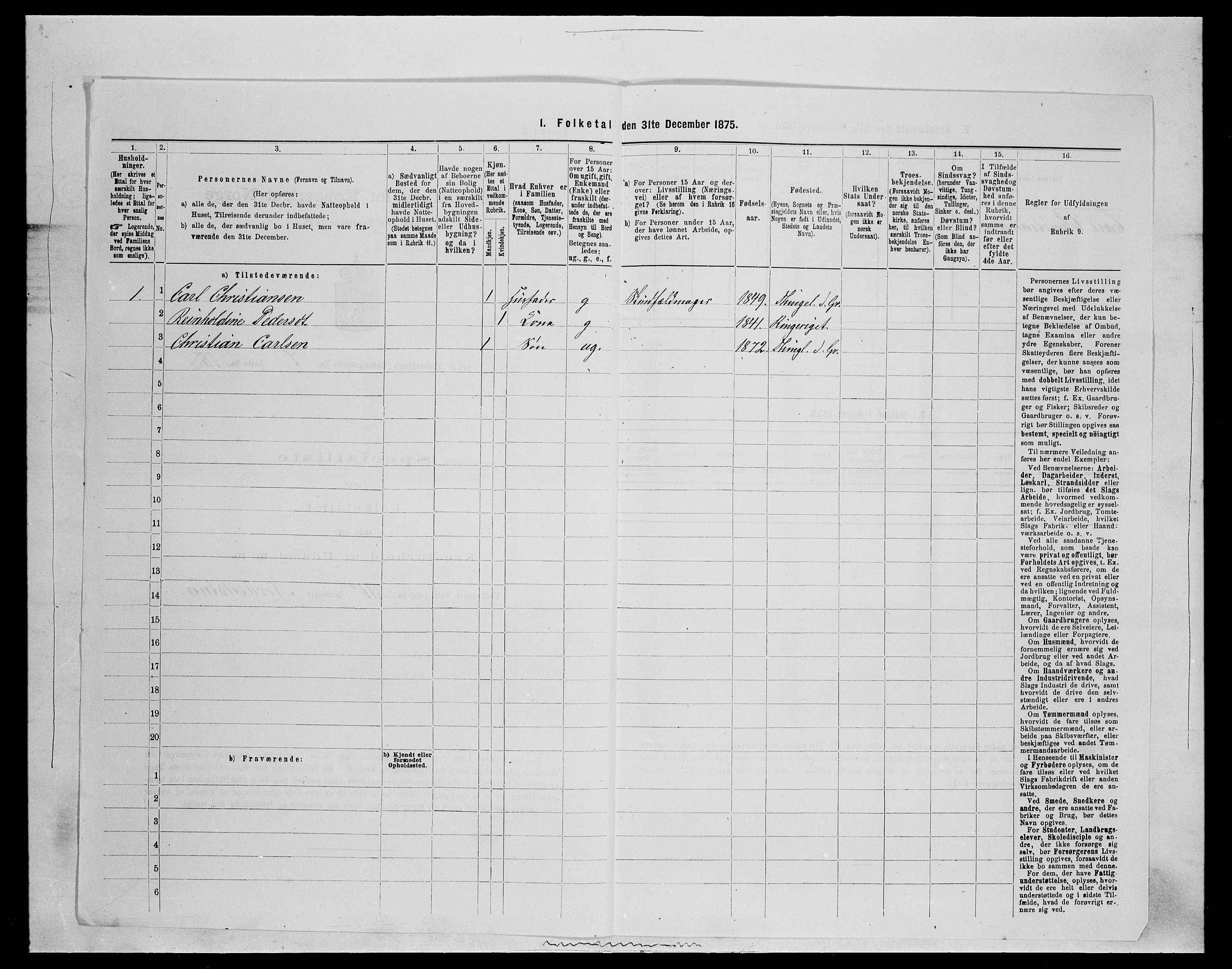 SAH, Folketelling 1875 for 0534P Gran prestegjeld, 1875, s. 1203