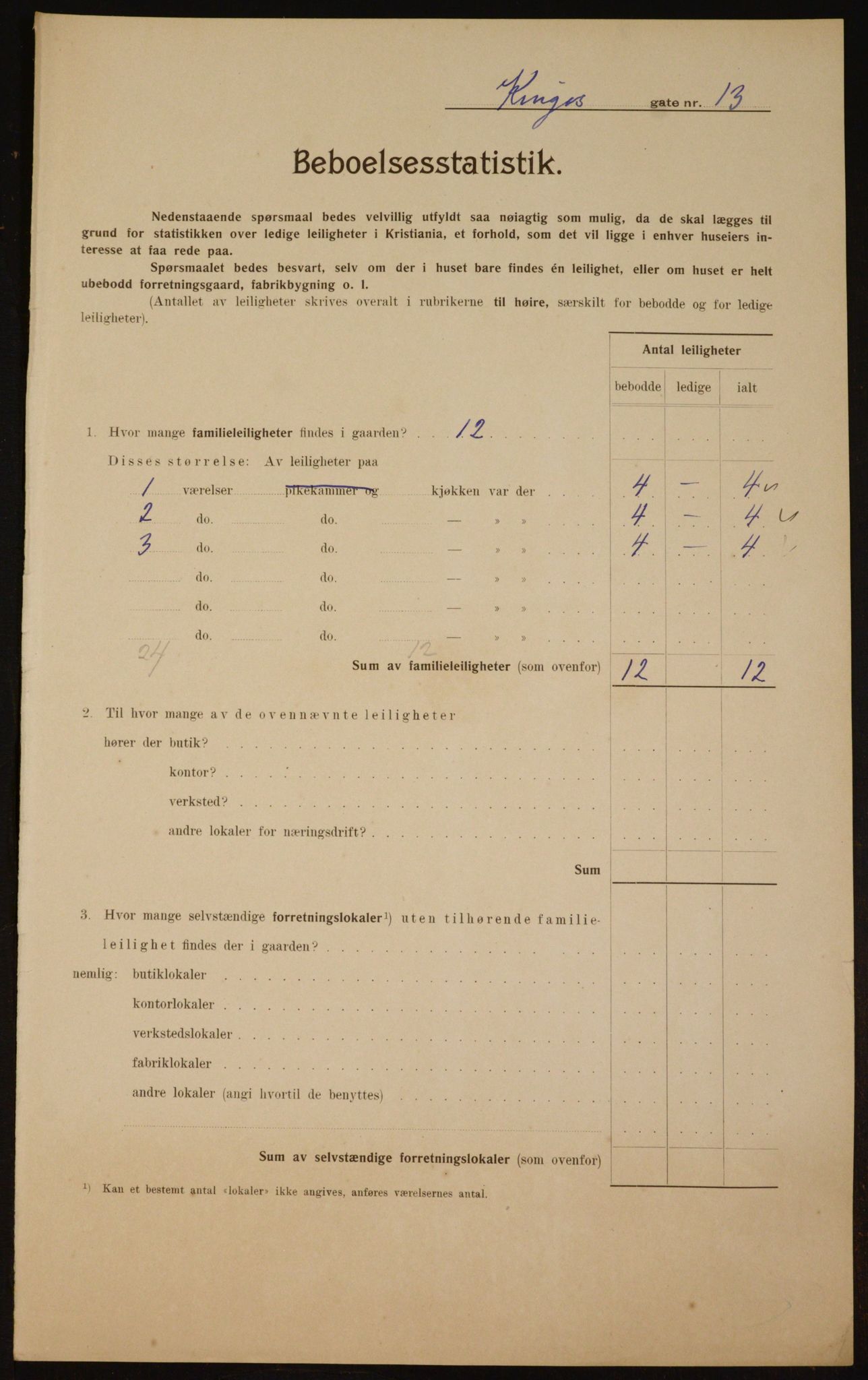OBA, Kommunal folketelling 1.2.1910 for Kristiania, 1910, s. 48184