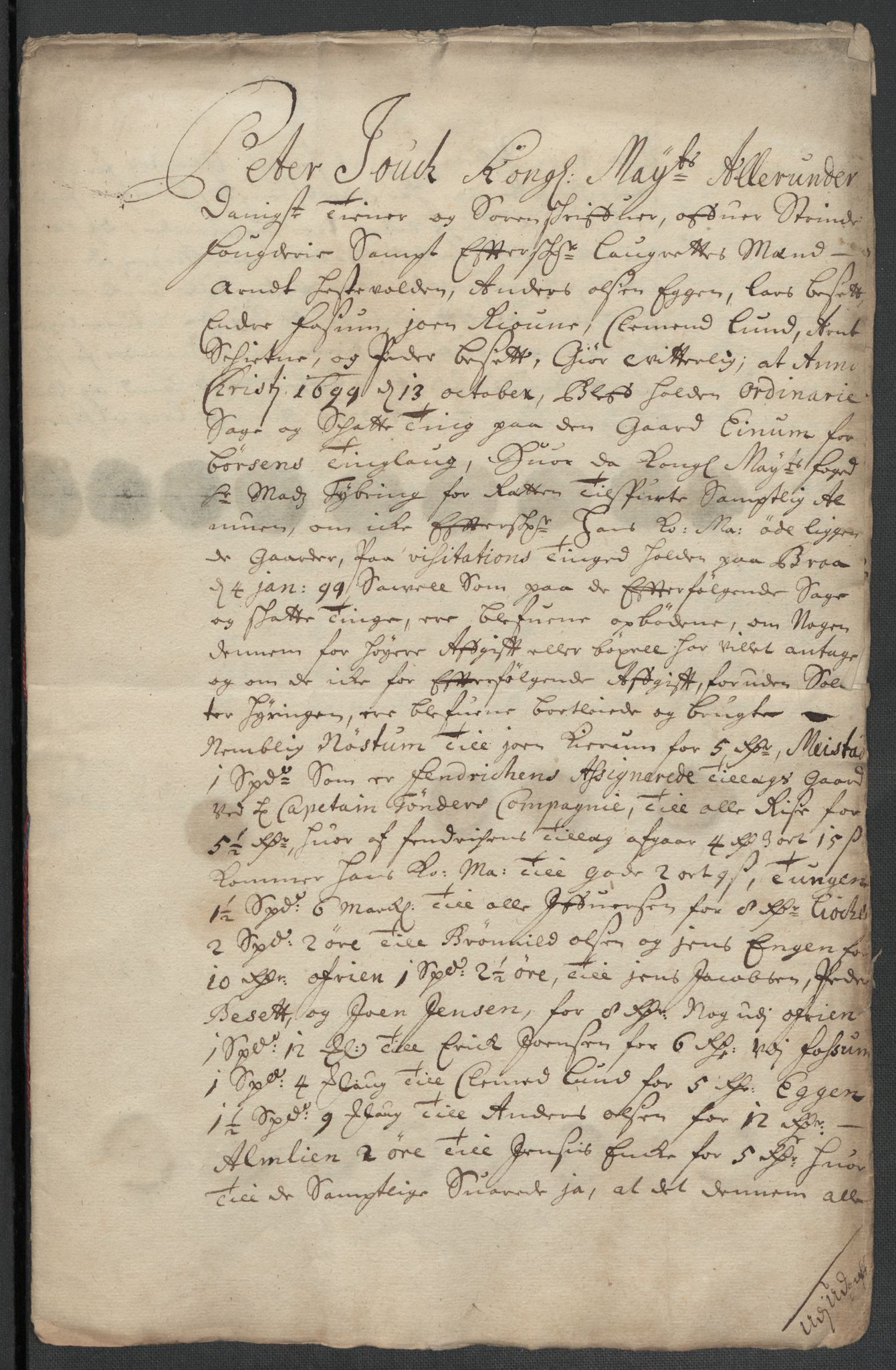 Rentekammeret inntil 1814, Reviderte regnskaper, Fogderegnskap, RA/EA-4092/R61/L4107: Fogderegnskap Strinda og Selbu, 1698-1700, s. 303