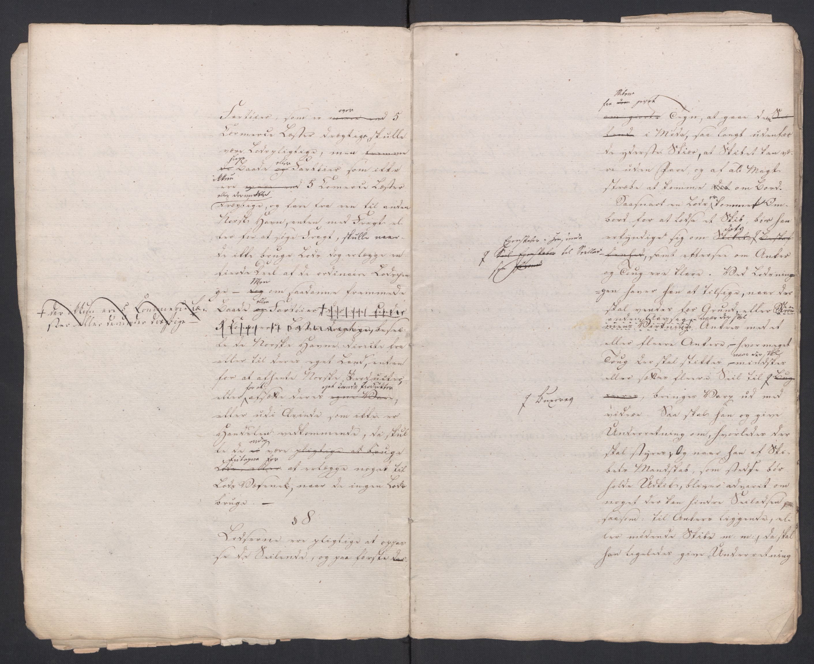 Forskjellige samlinger, Uplasserte saker i Eldre avdeling, AV/RA-EA-4033/F/L0005: Losvesenet., 1723-1807, s. 160