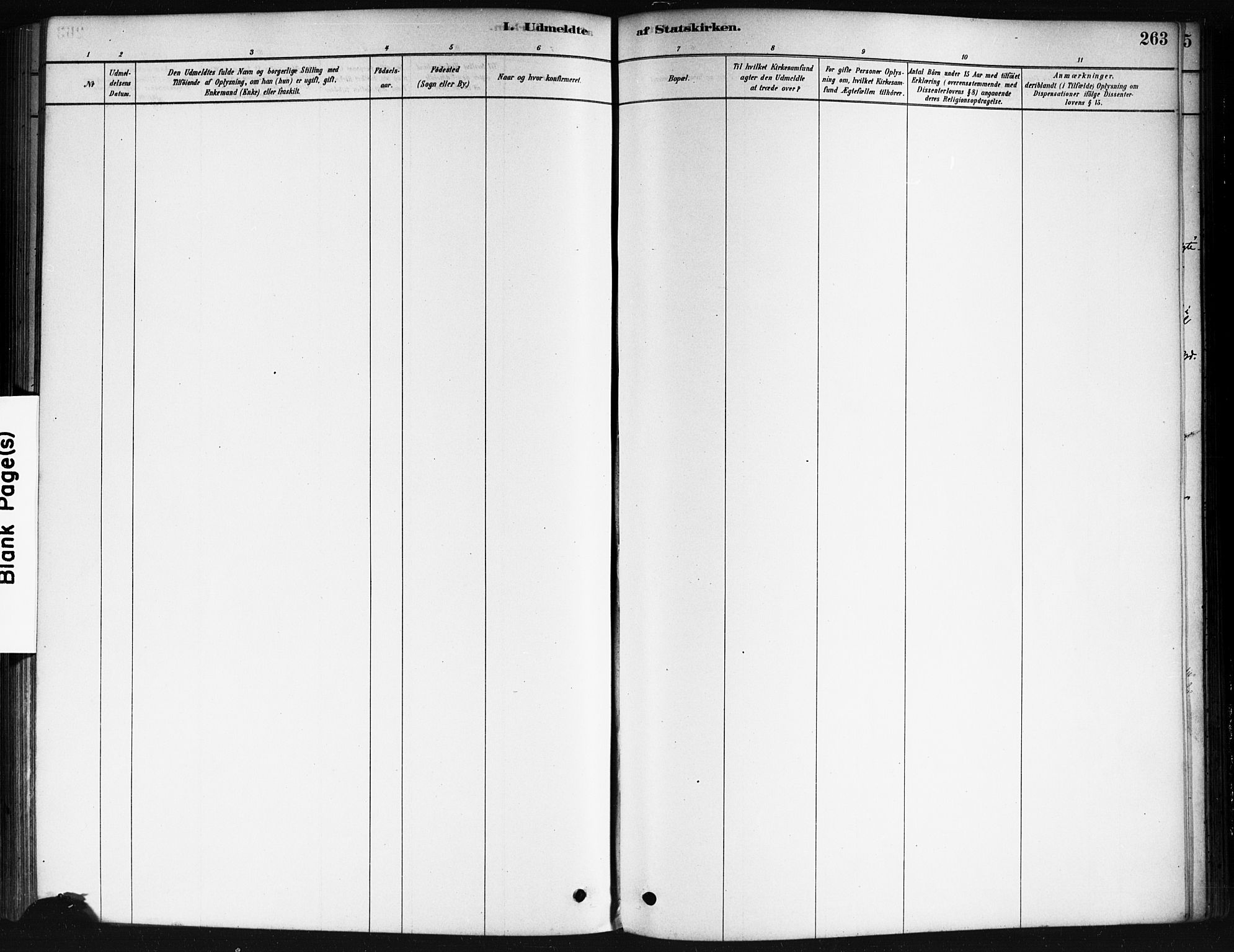 Våler prestekontor Kirkebøker, AV/SAO-A-11083/F/Fa/L0010: Ministerialbok nr. I 10, 1878-1896, s. 263