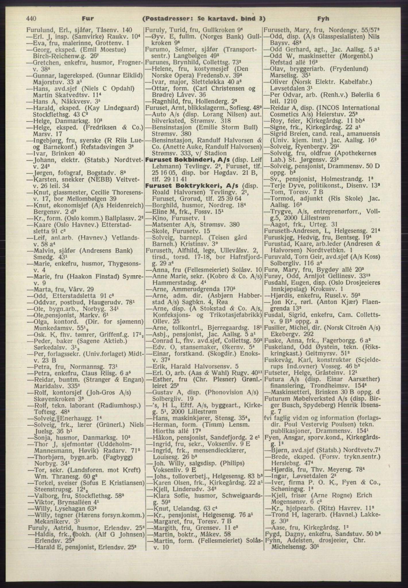 Kristiania/Oslo adressebok, PUBL/-, 1970-1971, s. 440