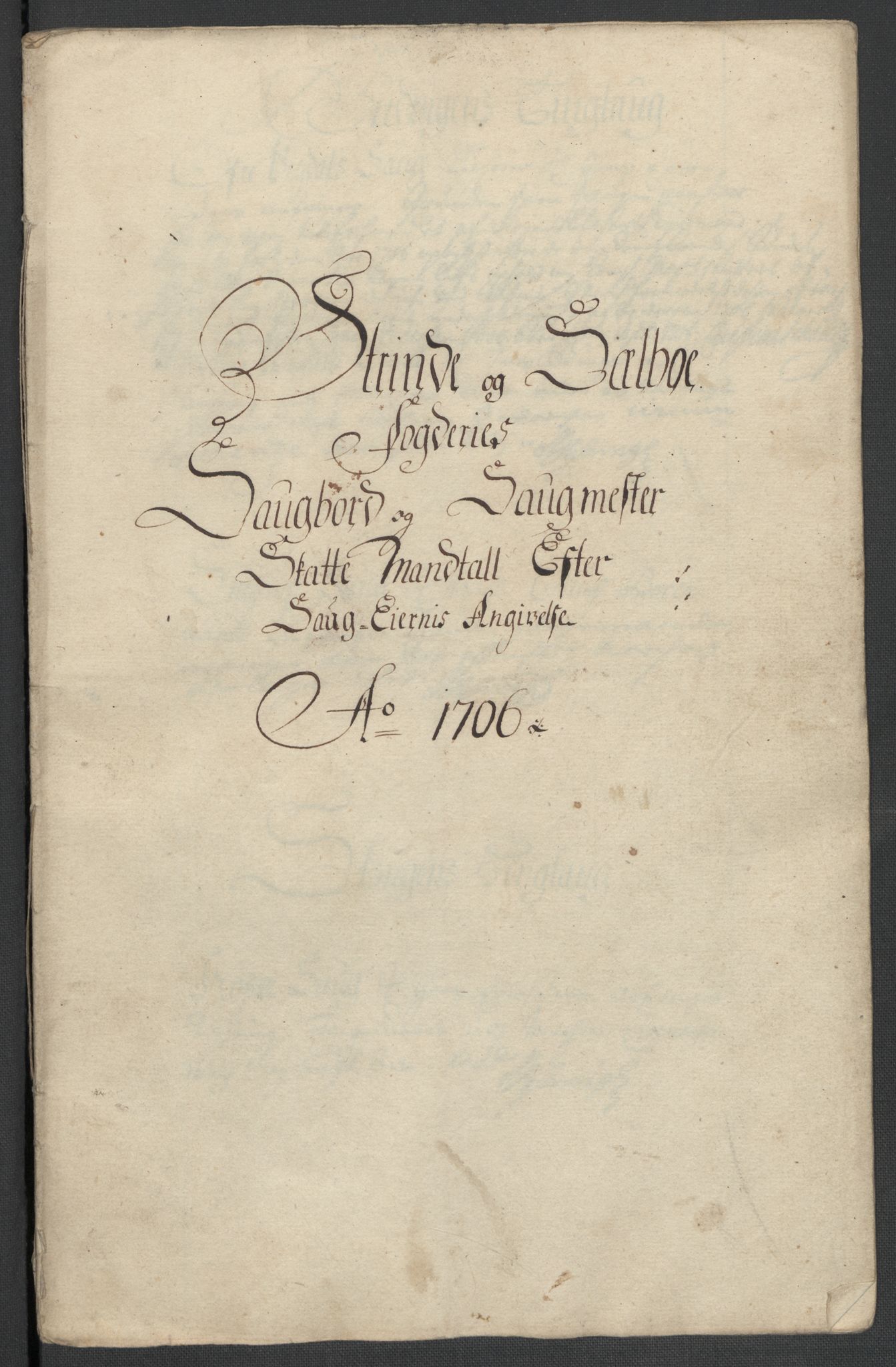 Rentekammeret inntil 1814, Reviderte regnskaper, Fogderegnskap, AV/RA-EA-4092/R61/L4109: Fogderegnskap Strinda og Selbu, 1704-1706, s. 552
