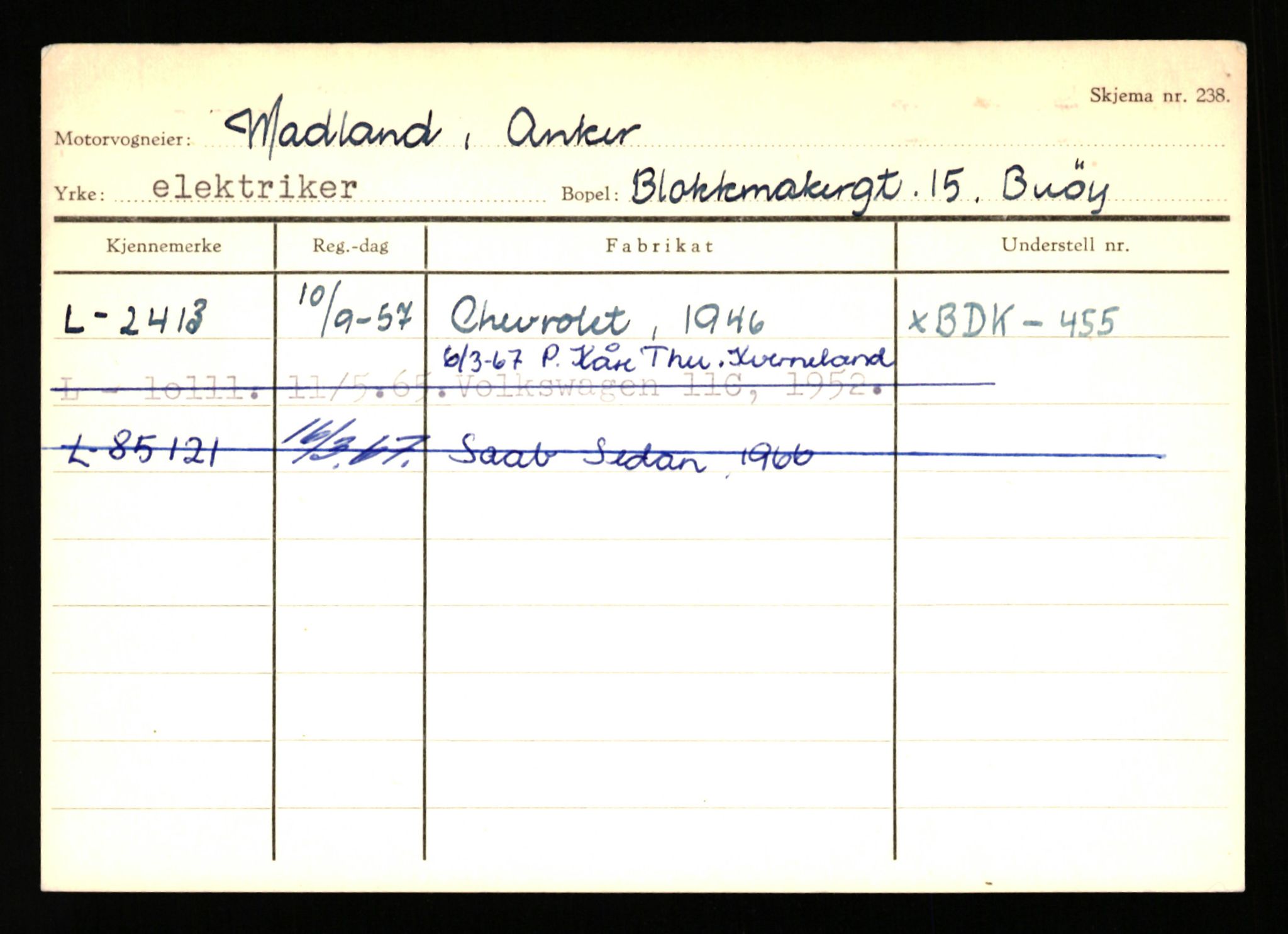 Stavanger trafikkstasjon, AV/SAST-A-101942/0/H/L0024: Lyberg - Melgård, 1930-1971, s. 1207