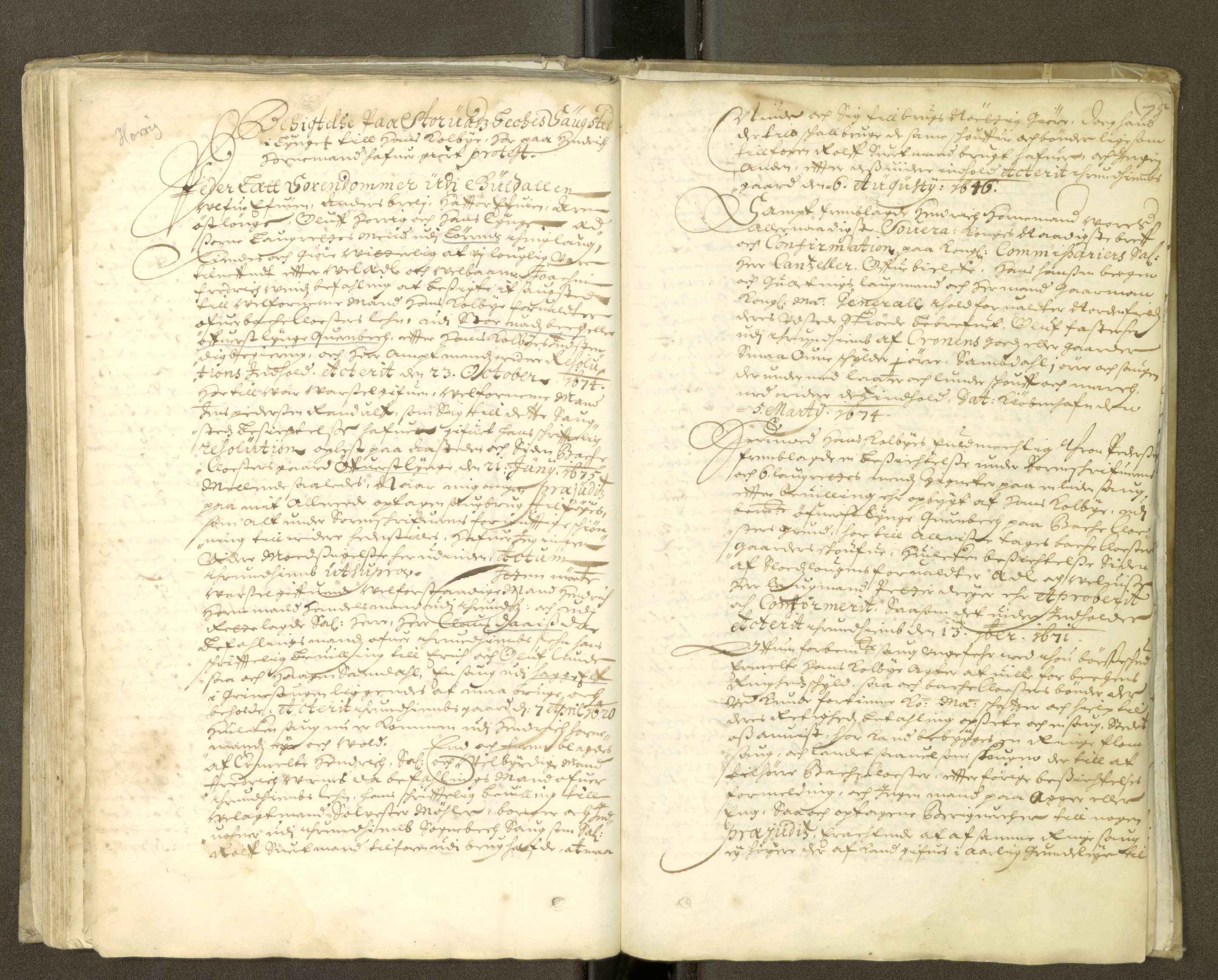 Gauldal sorenskriveri, AV/SAT-A-0014/1/1/1A/L0001: Tingbok 1A, 1657-1674, s. 74b-75a