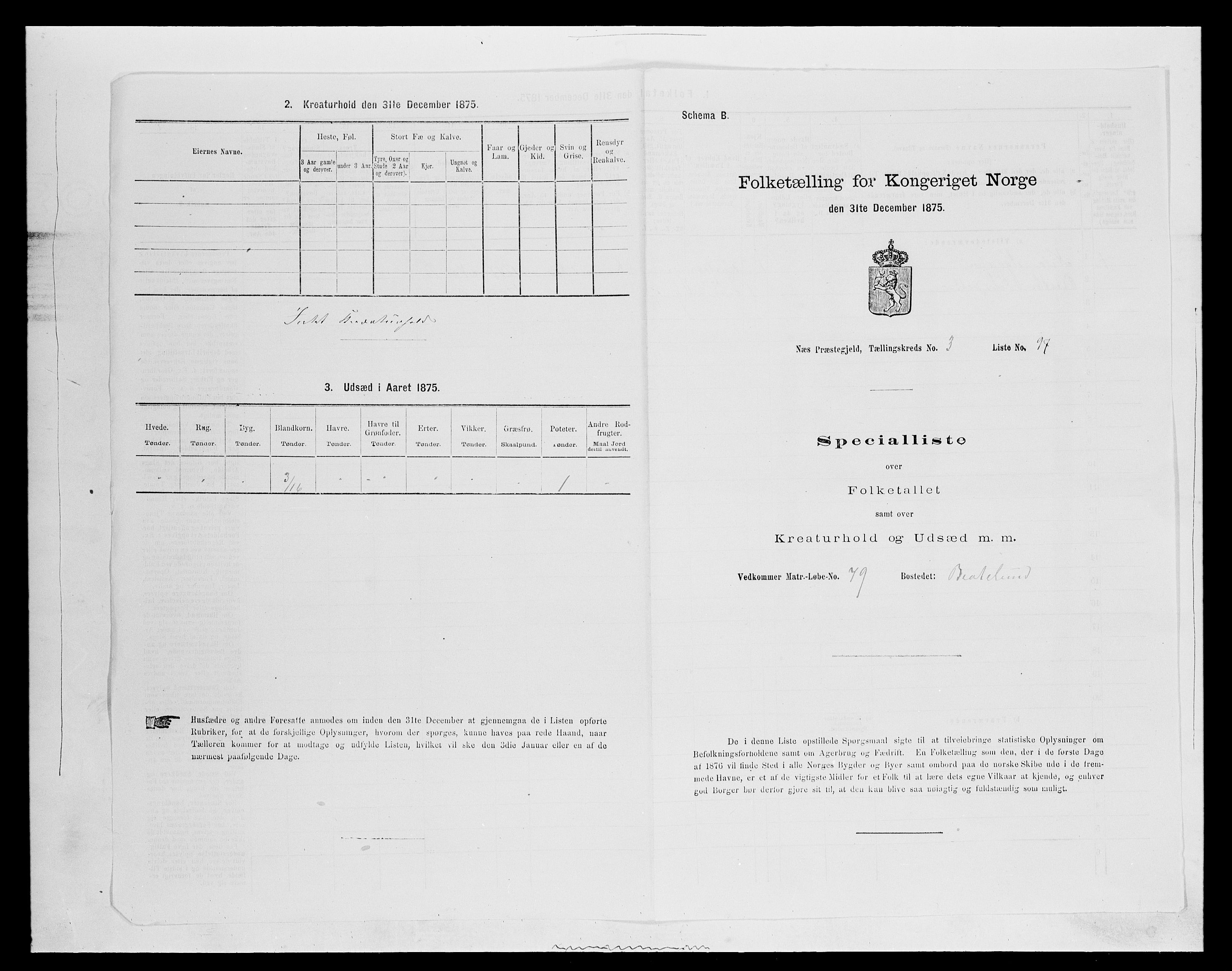 SAH, Folketelling 1875 for 0411P Nes prestegjeld, 1875, s. 630