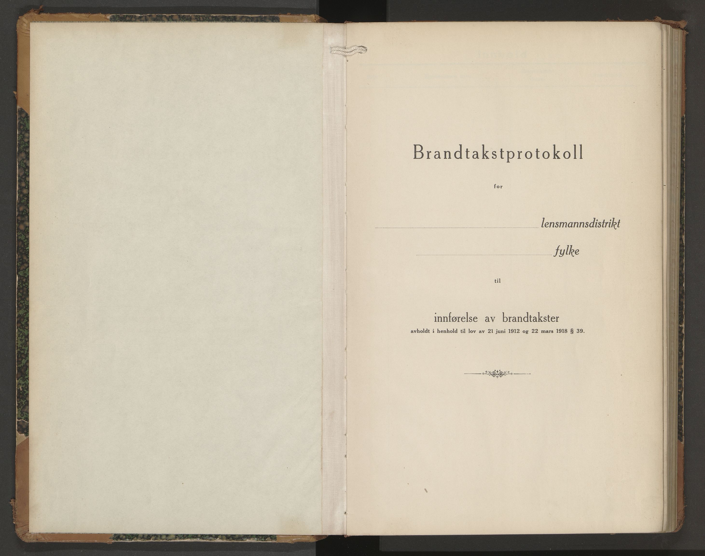 Norges Brannkasse Velfjord, AV/SAT-A-5561/Fb/L0005: Branntakstprotokoll - skjema, 1928-1939