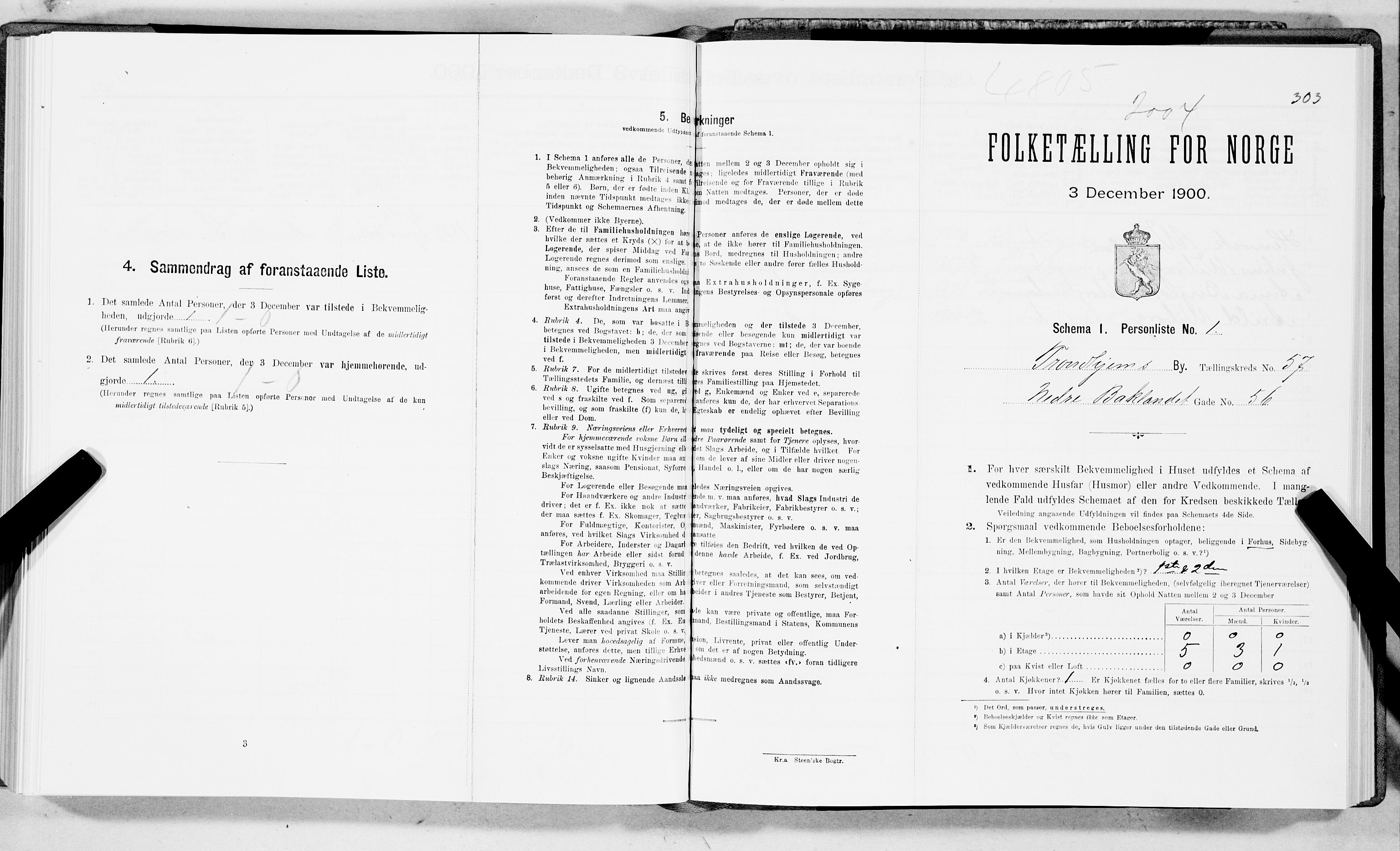 SAT, Folketelling 1900 for 1601 Trondheim kjøpstad, 1900, s. 9760