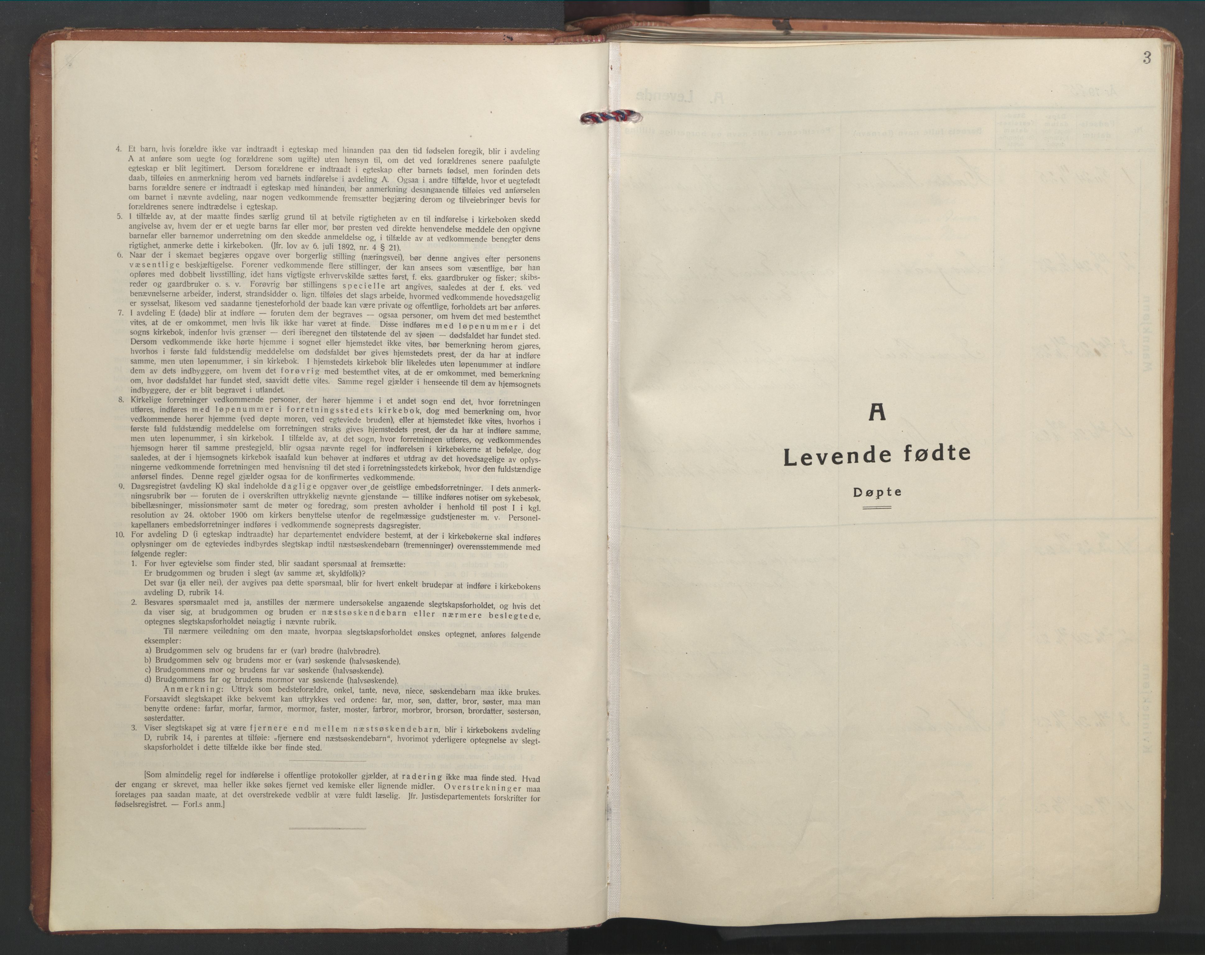 Ministerialprotokoller, klokkerbøker og fødselsregistre - Nordland, SAT/A-1459/851/L0727: Klokkerbok nr. 851C02, 1925-1948, s. 3