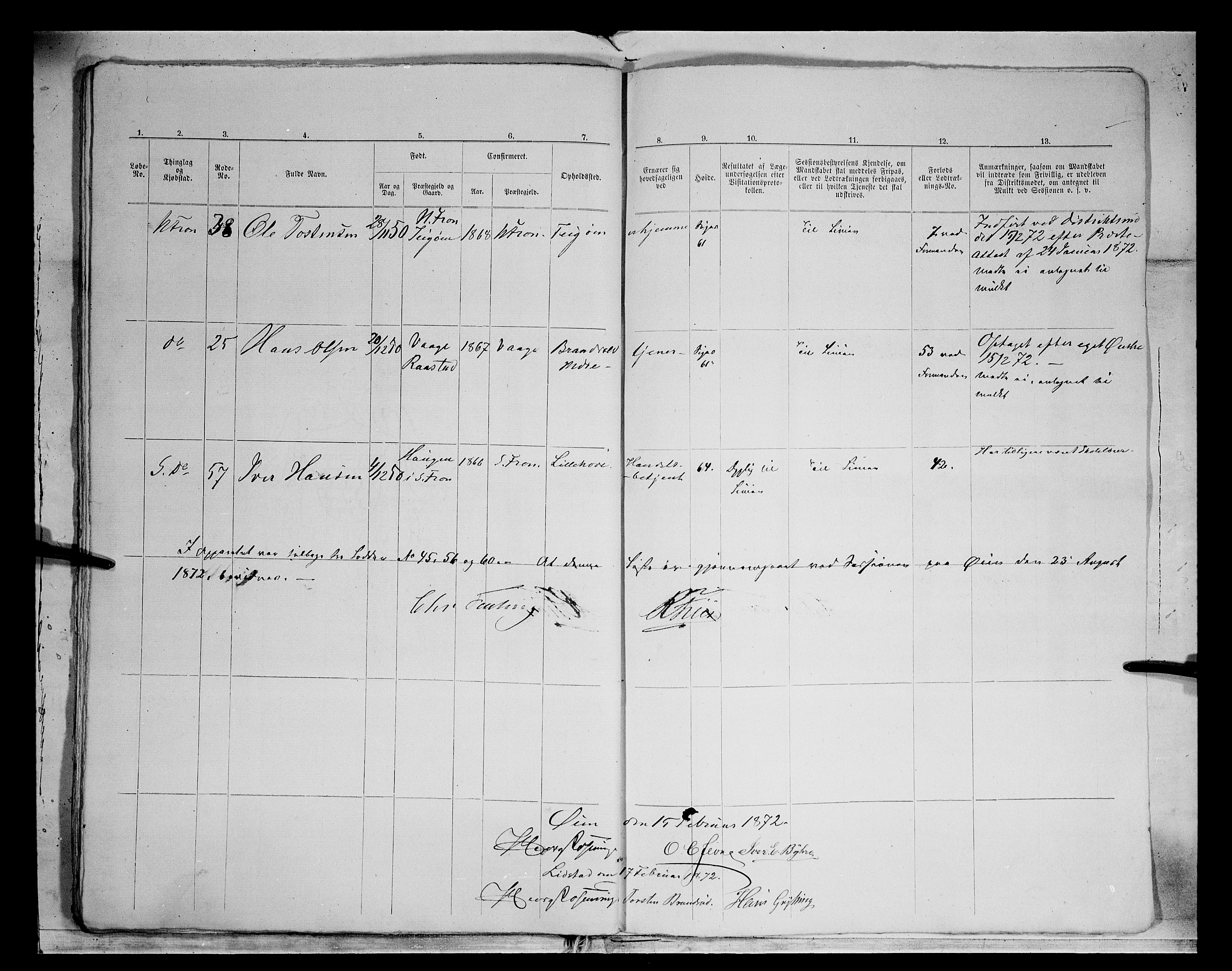 Fylkesmannen i Oppland, AV/SAH-FYO-002/1/K/Kg/L1174: Fron, Nordre og Søndre Fron, Vågå, 1860-1879, s. 202