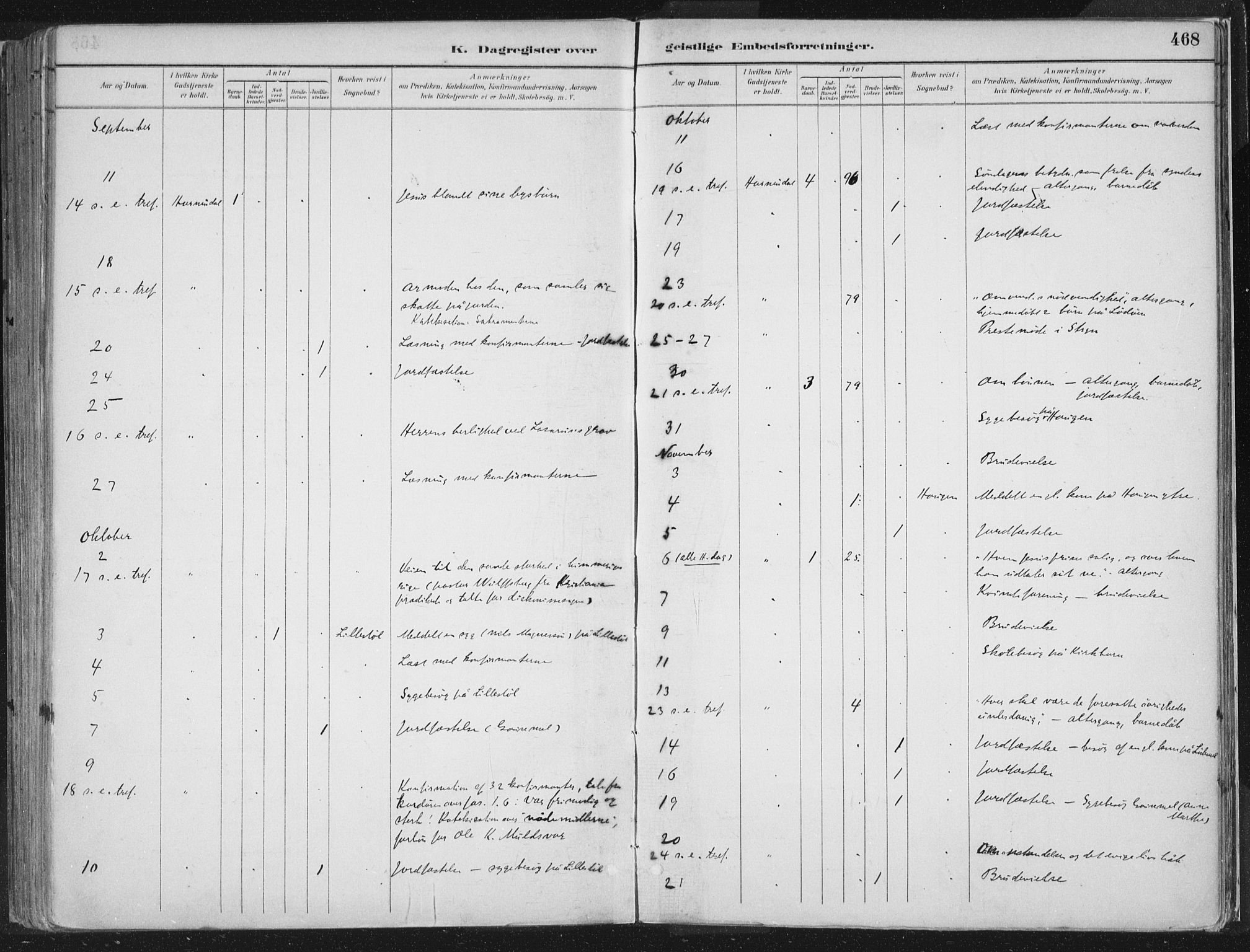 Hornindal sokneprestembete, AV/SAB-A-82401/H/Haa/Haaa/L0003/0002: Ministerialbok nr. A 3B, 1885-1917, s. 468