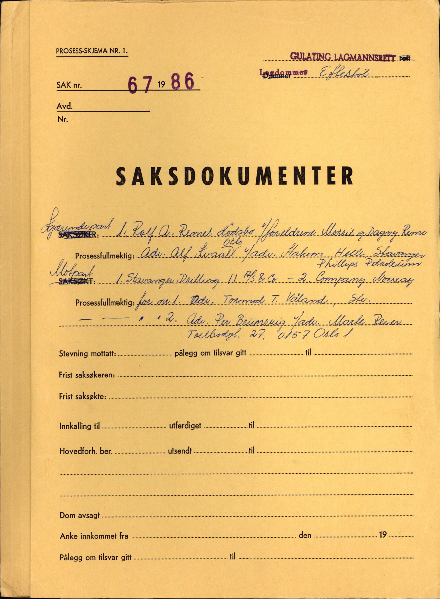 Stavanger byrett, SAST/A-100455/003/F/Fh/Fhb/L0039b: A IV sak nr 147, 1980, s. 1252