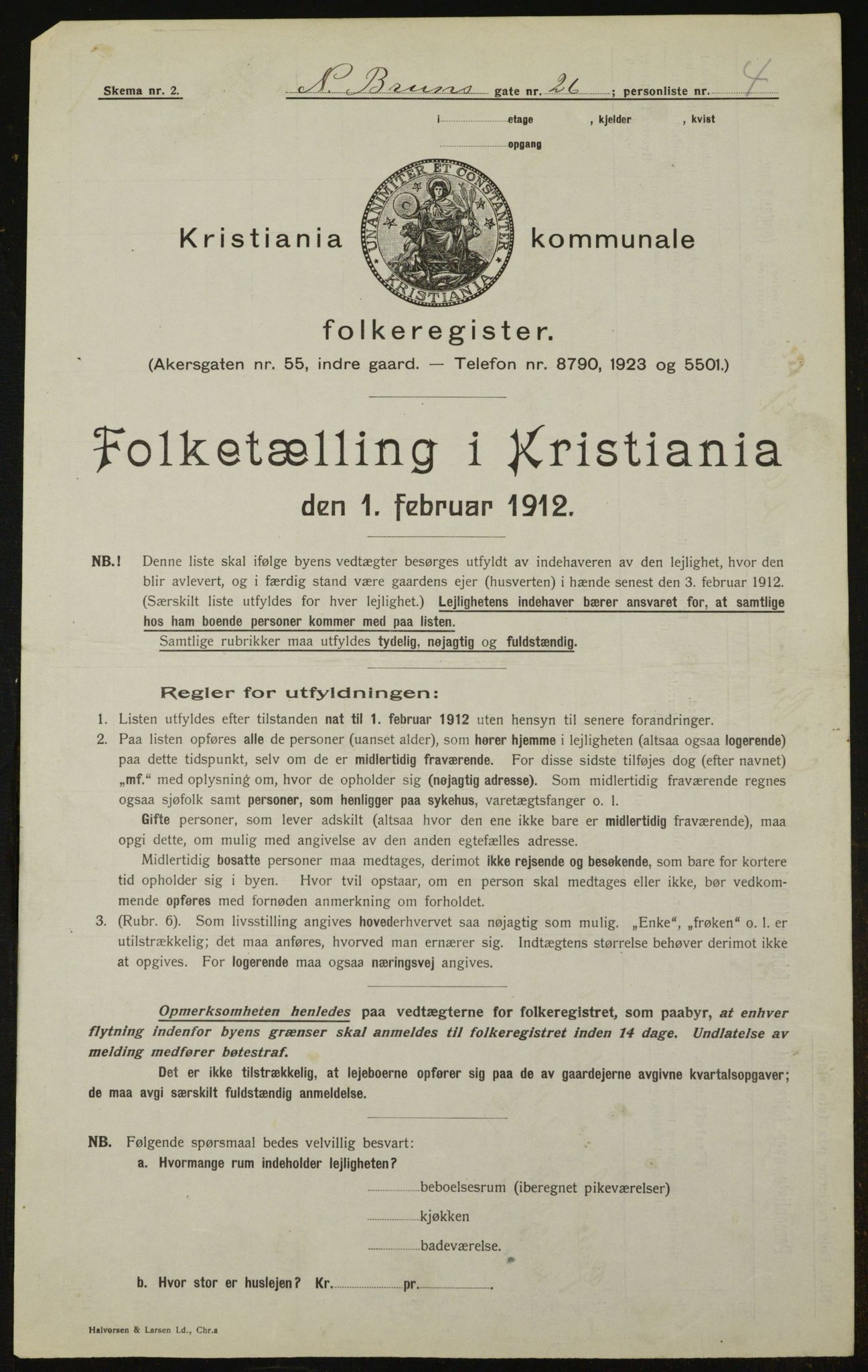 OBA, Kommunal folketelling 1.2.1912 for Kristiania, 1912, s. 73059