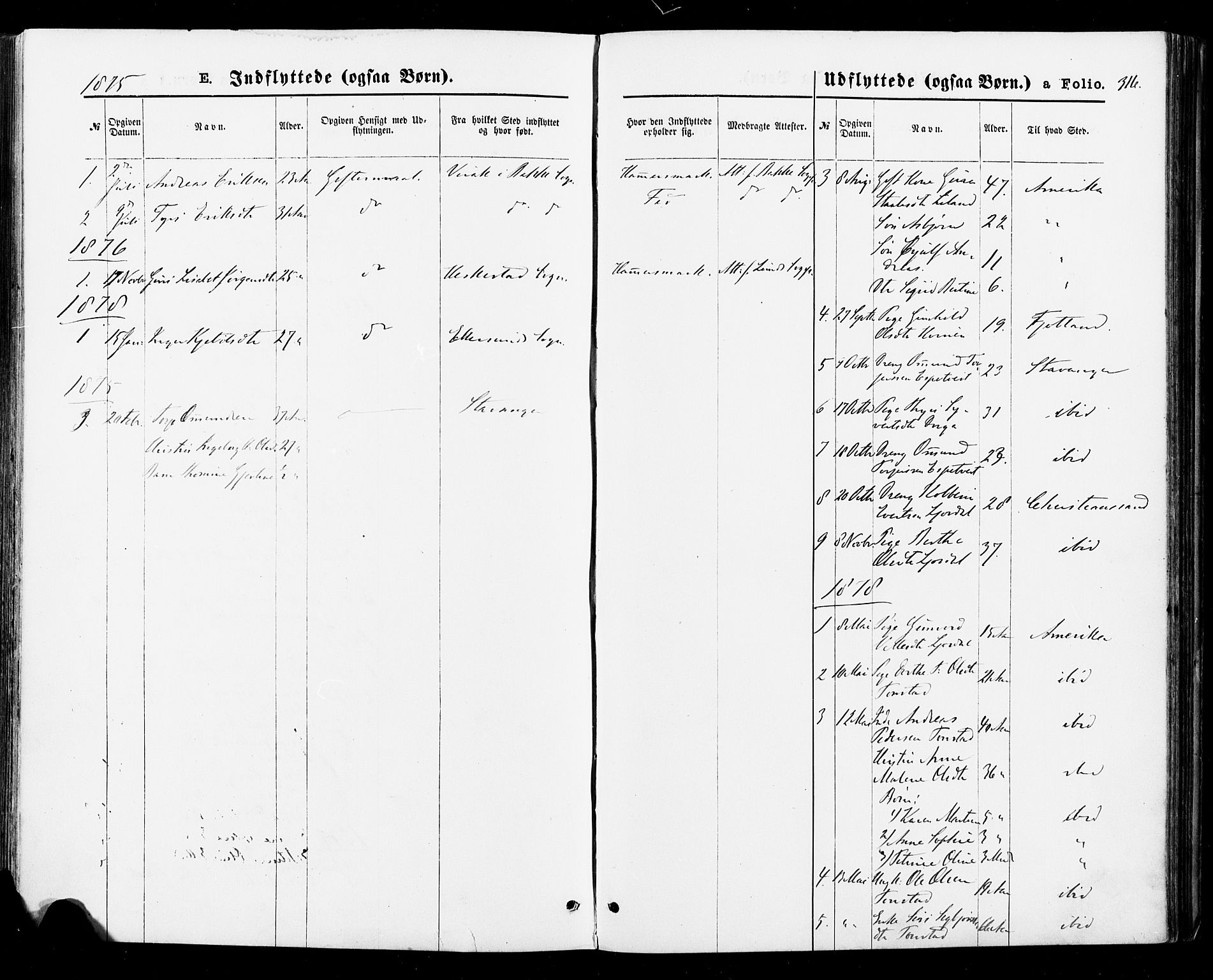 Sirdal sokneprestkontor, SAK/1111-0036/F/Fa/Fab/L0003: Ministerialbok nr. A 3, 1874-1886, s. 316