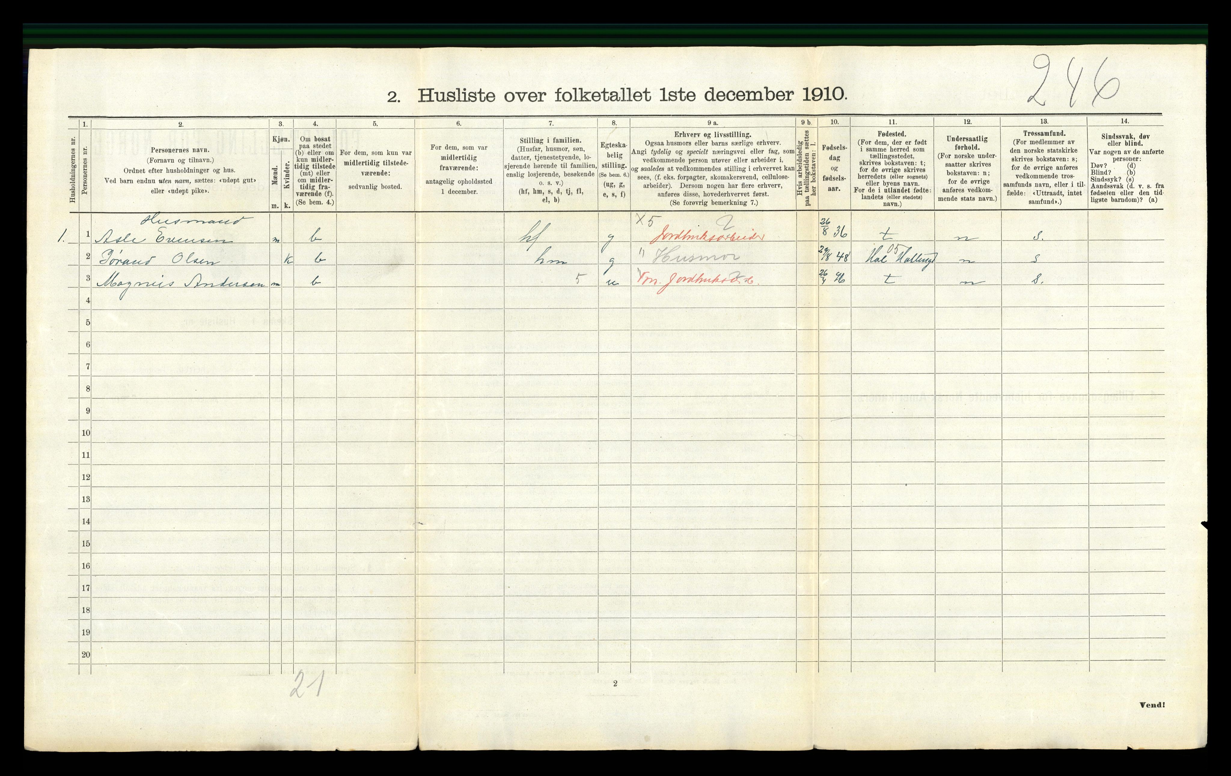 RA, Folketelling 1910 for 0621 Sigdal herred, 1910, s. 149